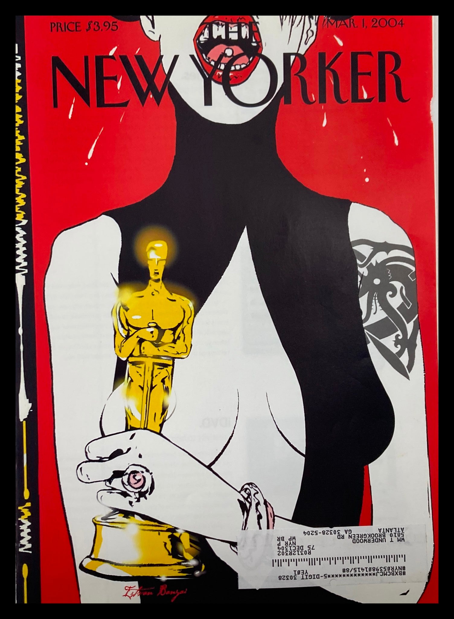 COVER ONLY The New Yorker March 1 2004 Wardrobe Malfunction by Istvan Banyai