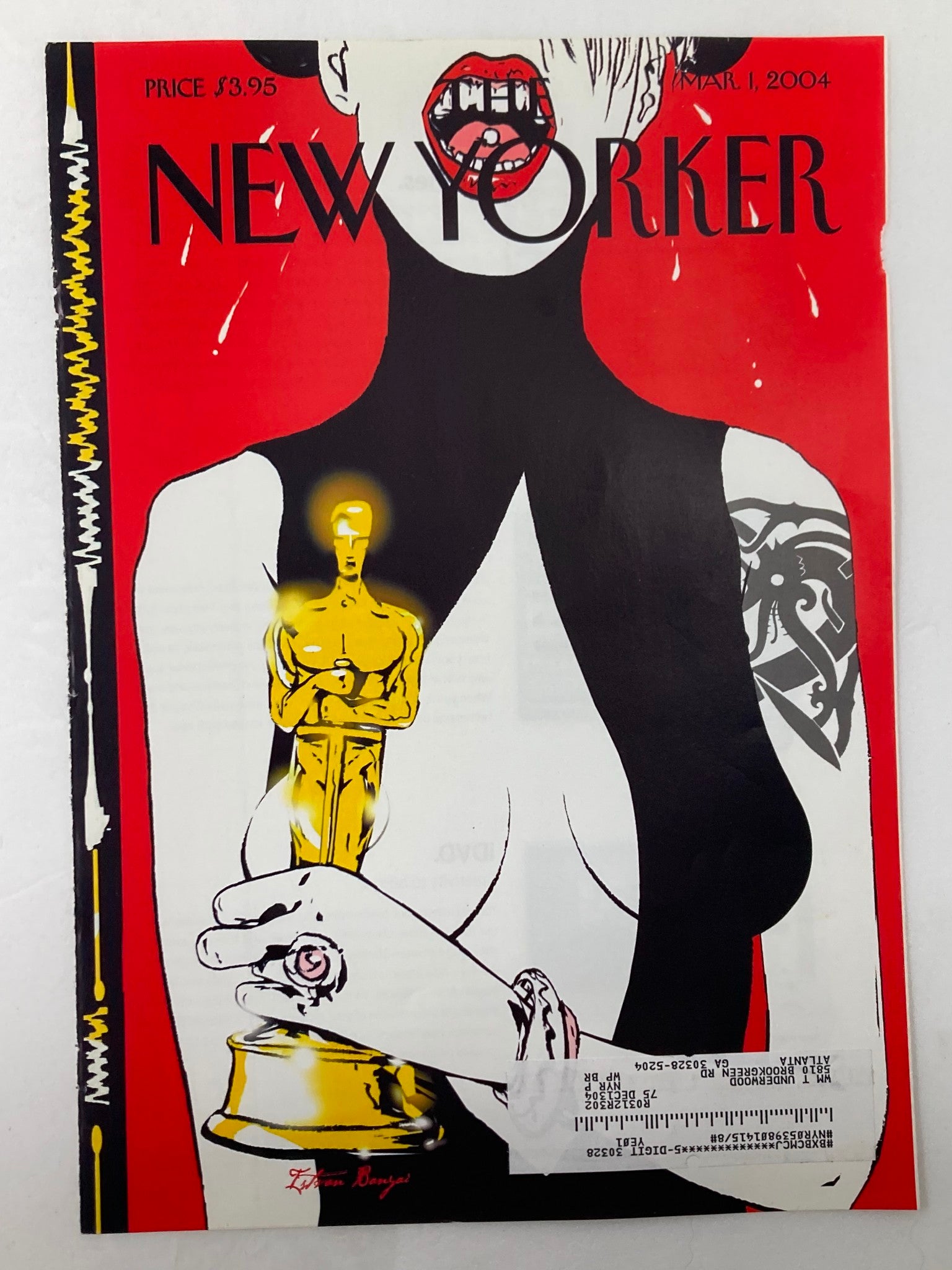 COVER ONLY The New Yorker March 1 2004 Wardrobe Malfunction by Istvan Banyai