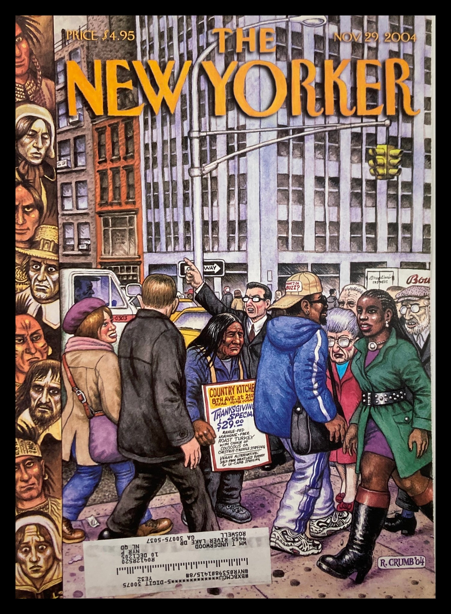 COVER ONLY The New Yorker November 29 2004 The Diversity by Robert Crumb