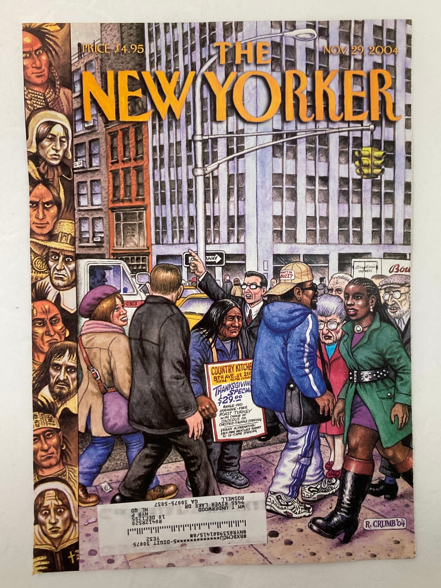 COVER ONLY The New Yorker November 29 2004 The Diversity by Robert Crumb