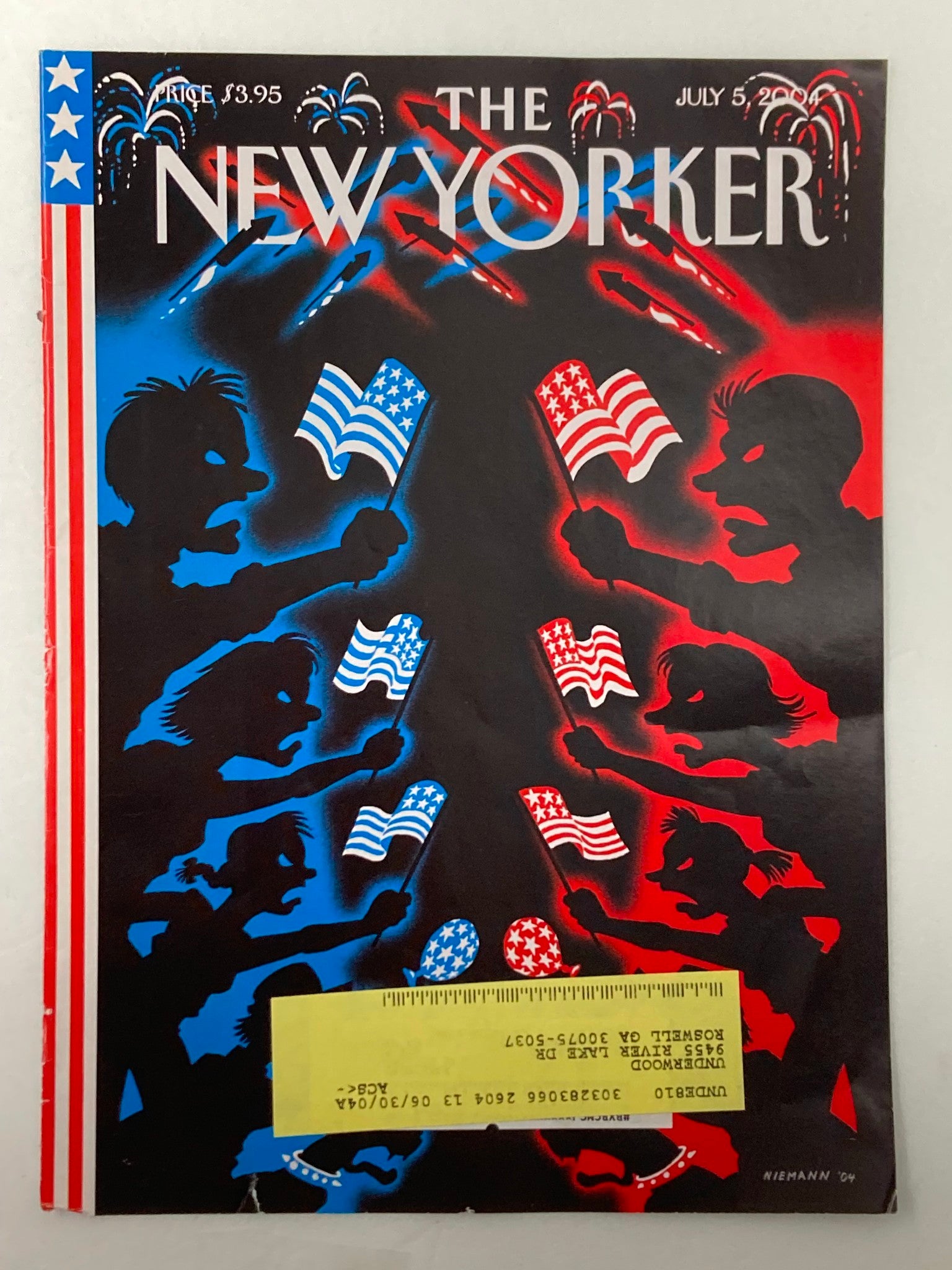 COVER ONLY The New Yorker July 5 2004 Declaration of Independence by C. Niemann