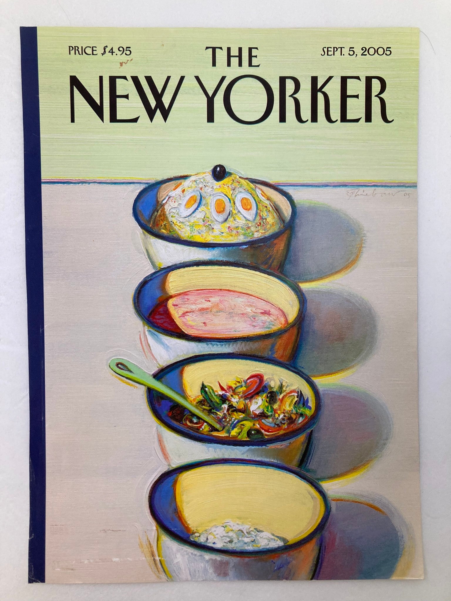 COVER ONLY The New Yorker September 5 2005 Bowl of Ramen by Peter de Seve