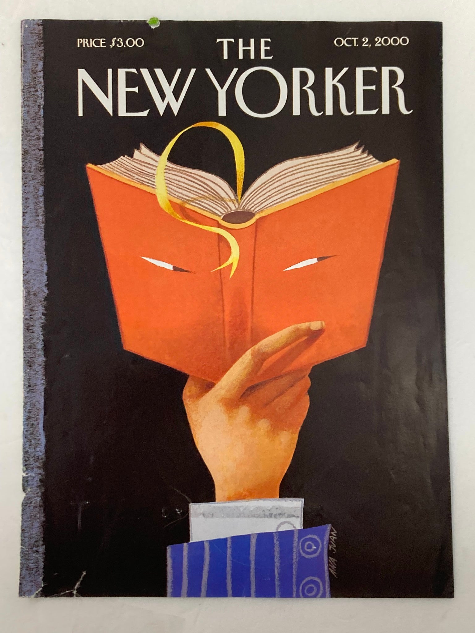 COVER ONLY The New Yorker October 2 2000 Page-Turner by Ana Juan