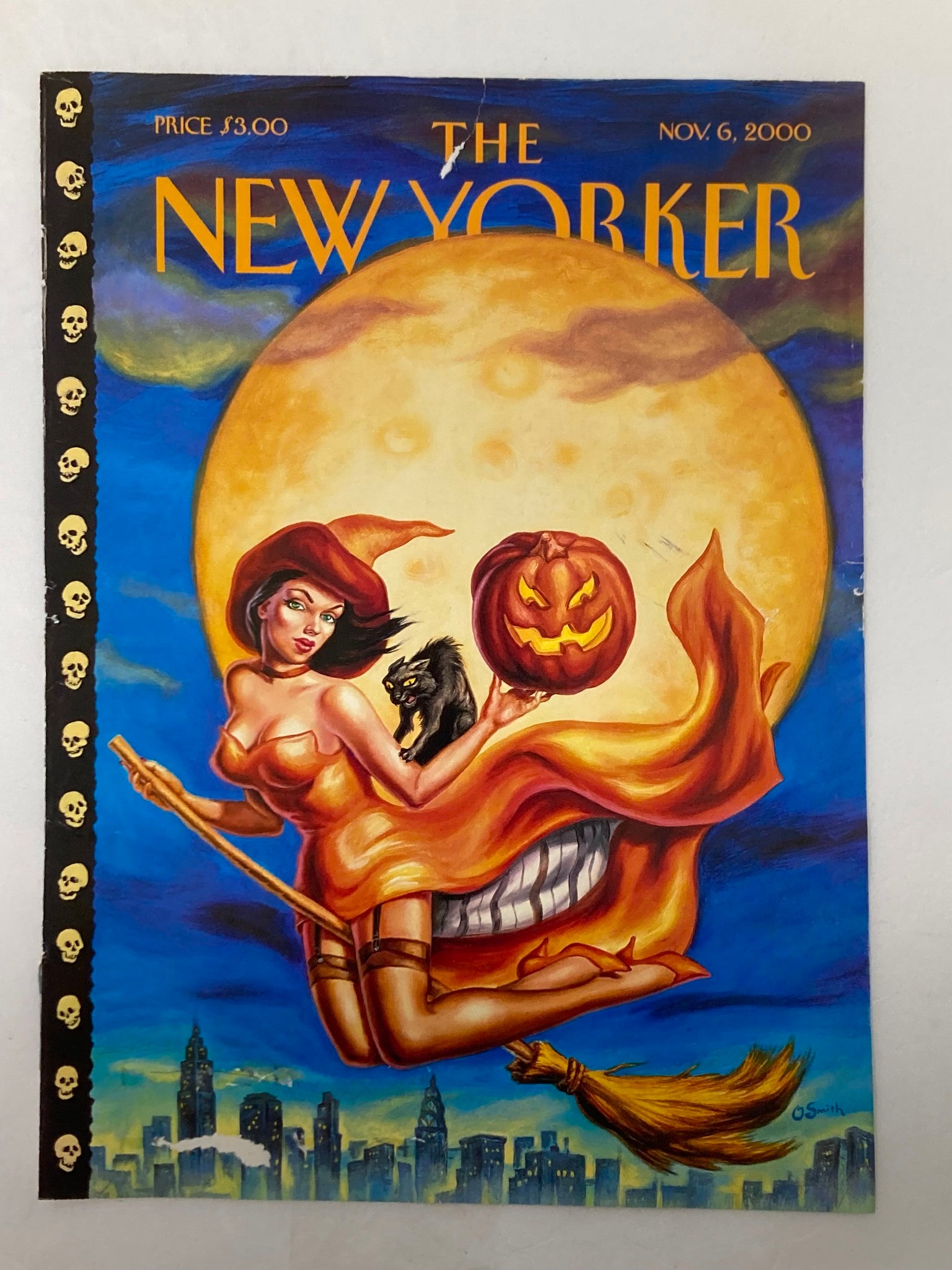 COVER ONLY The New Yorker November 6 2000 Sexy Witch by Owen Smith