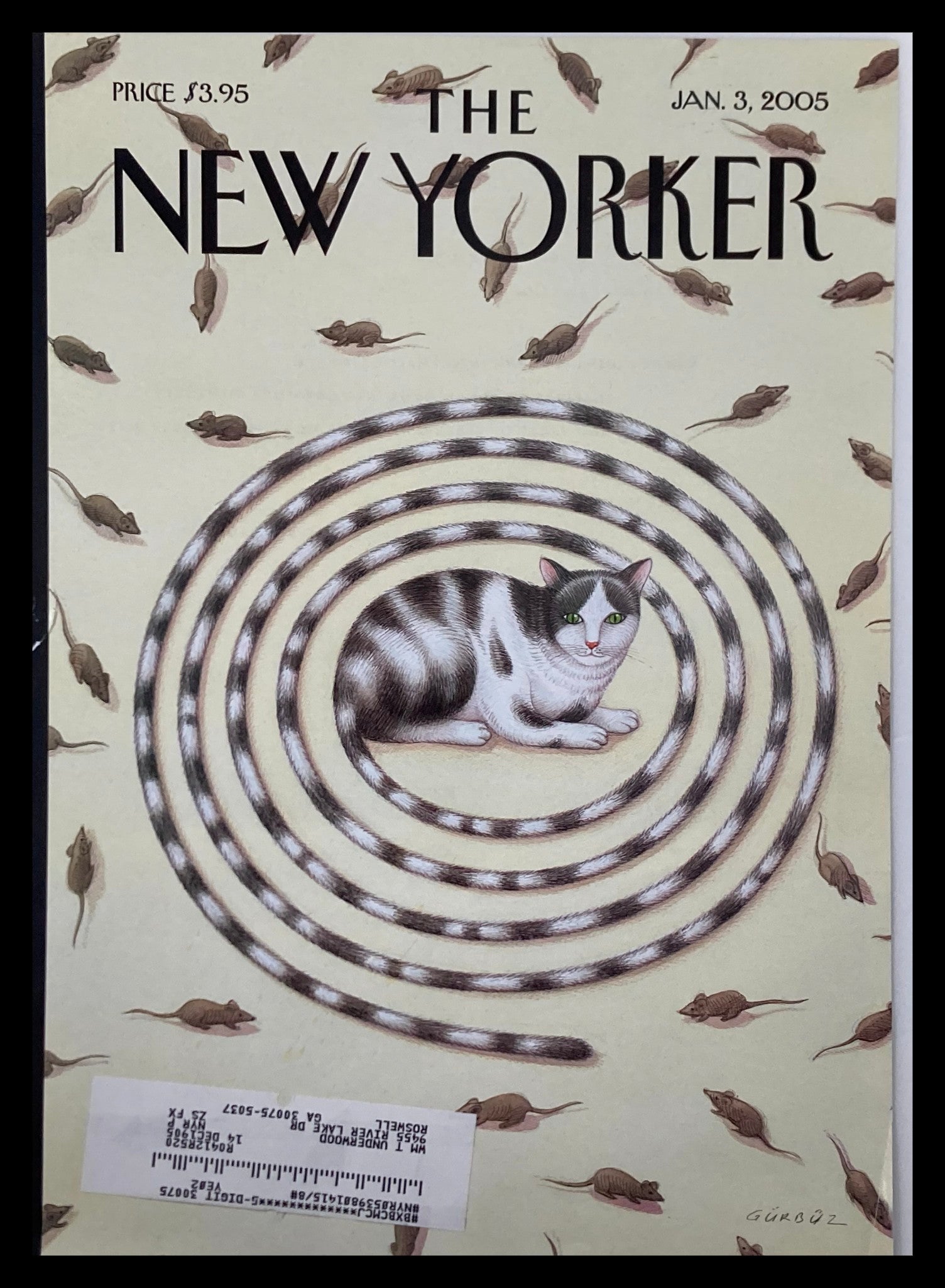 COVER ONLY The New Yorker January 3 2005 A Better Mousetrap Gürbüz D. Eksioglu