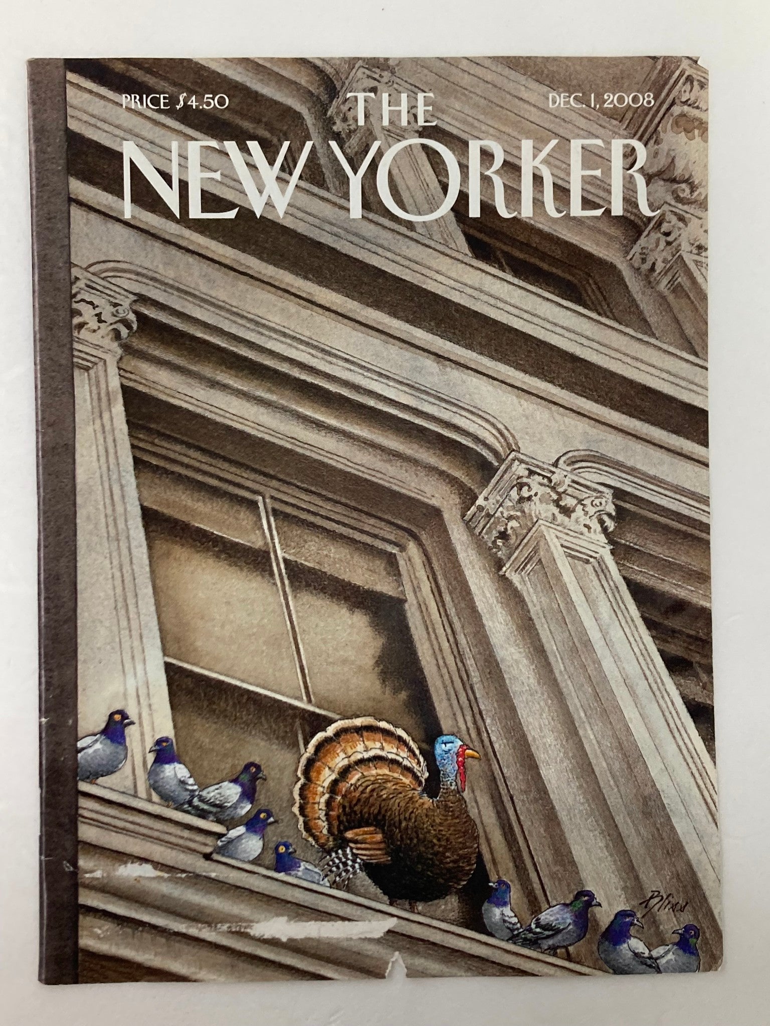 COVER ONLY The New Yorker December 1 2008 Turkey at Peace by Harry Bliss