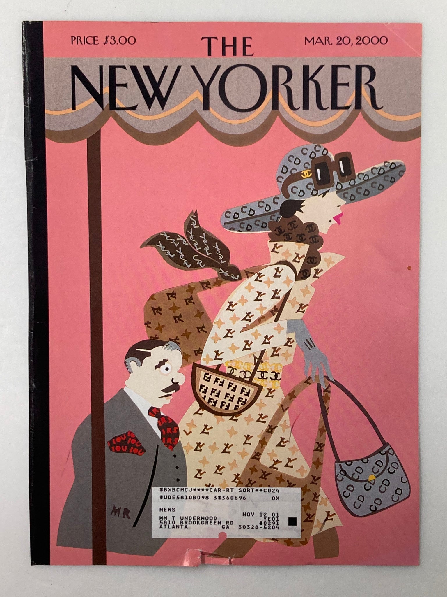 COVER ONLY The New Yorker March 20 2000 Front Row Notes by M. Roberts