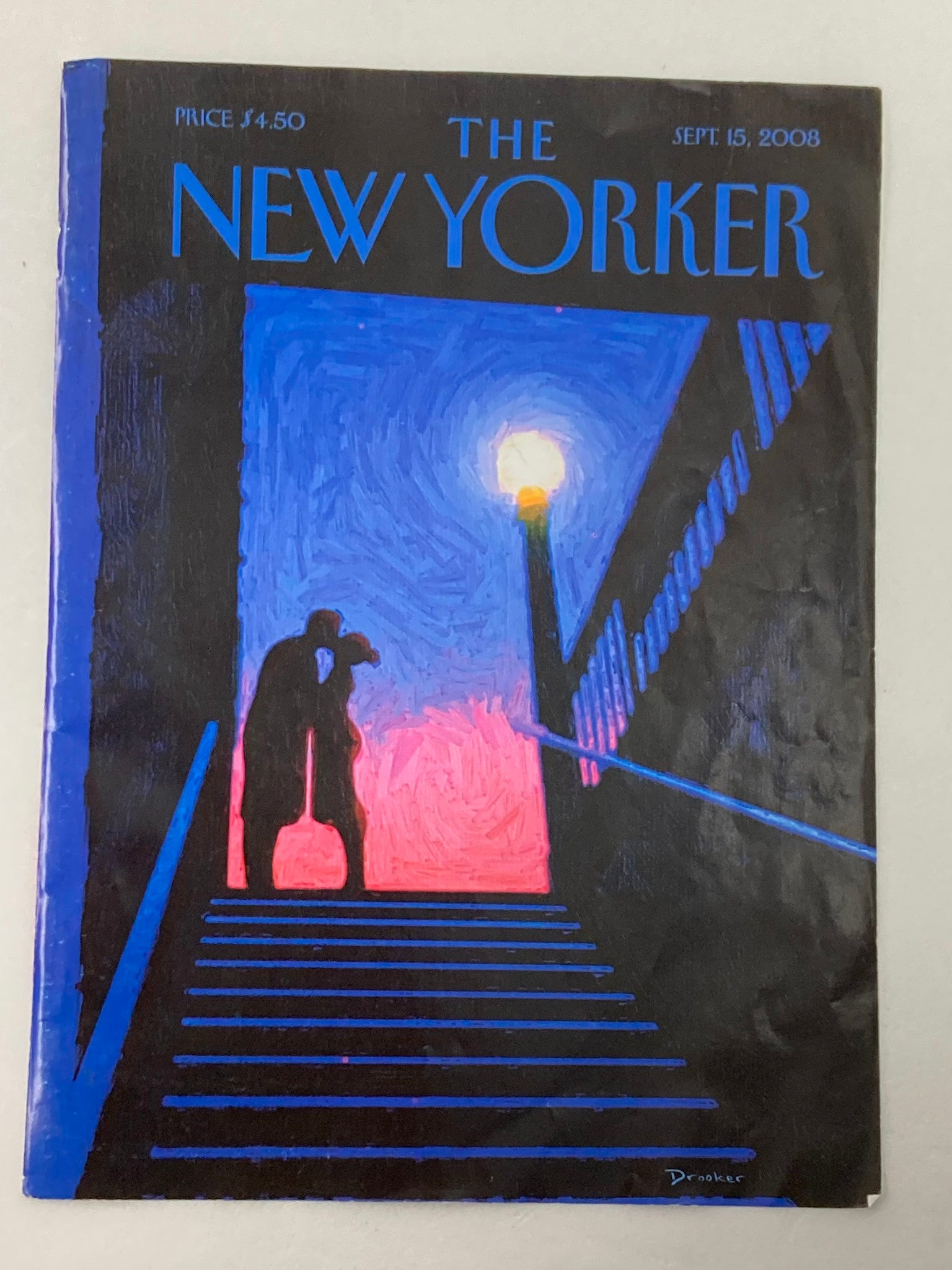 COVER ONLY The New Yorker September 15 2008 Subway Love by Eric Drooker No Label