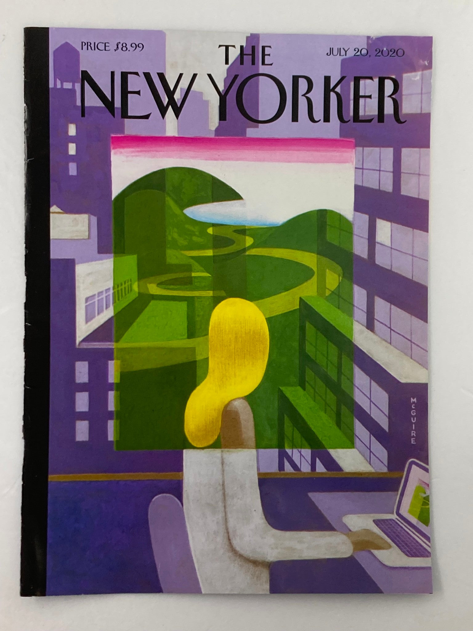 COVER ONLY The New Yorker July 20 2020 Dream Vacation by R. McGuire No Label