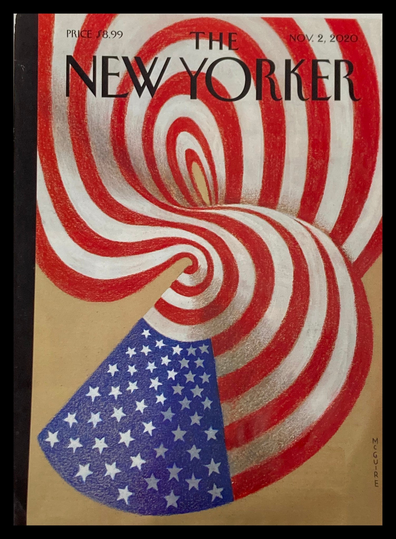 COVER ONLY The New Yorker November 2 2020 American Tumult by McGuire No Label