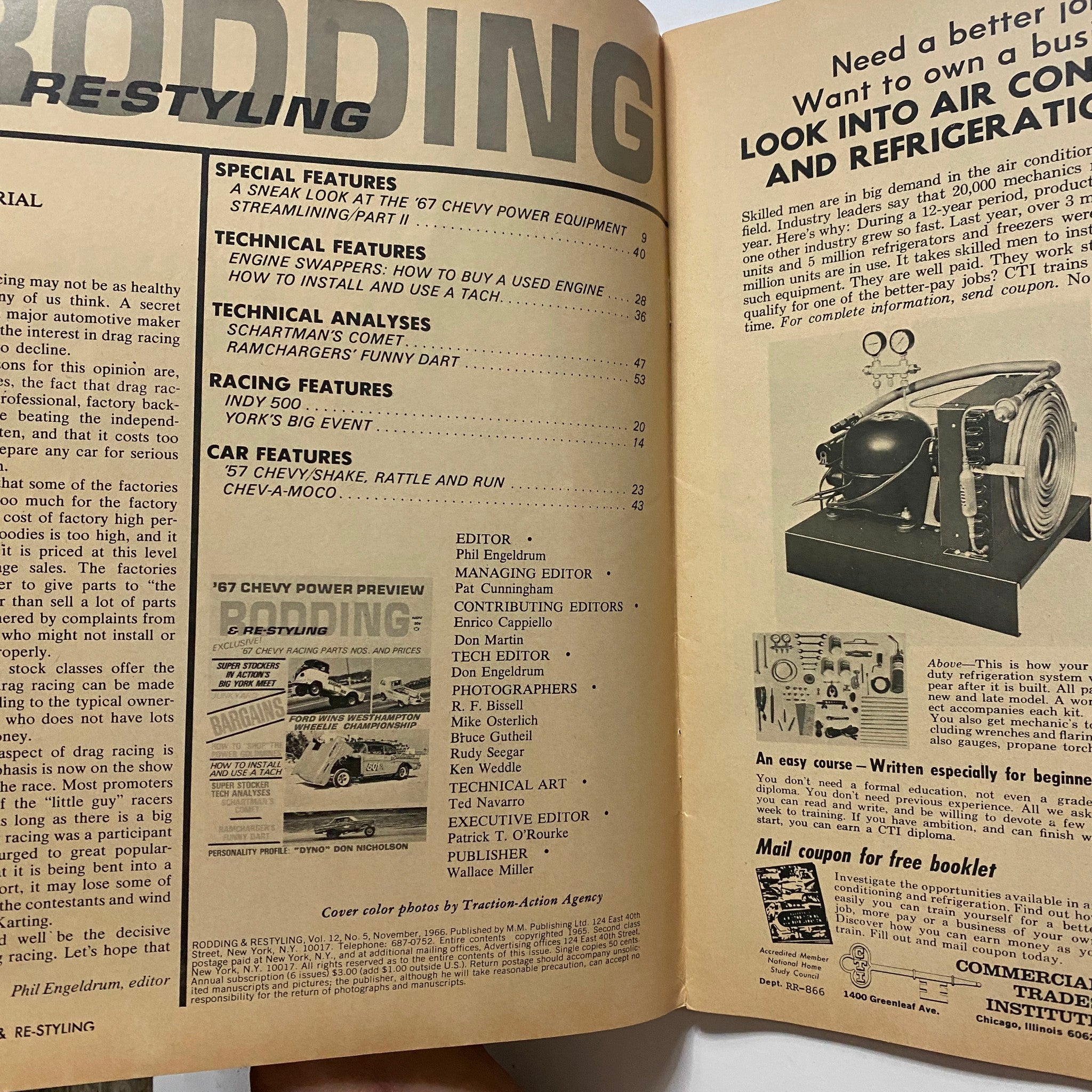 Rodding & Re-Styling Magazine November 1966 Ford Wins Westhampton No Label VG