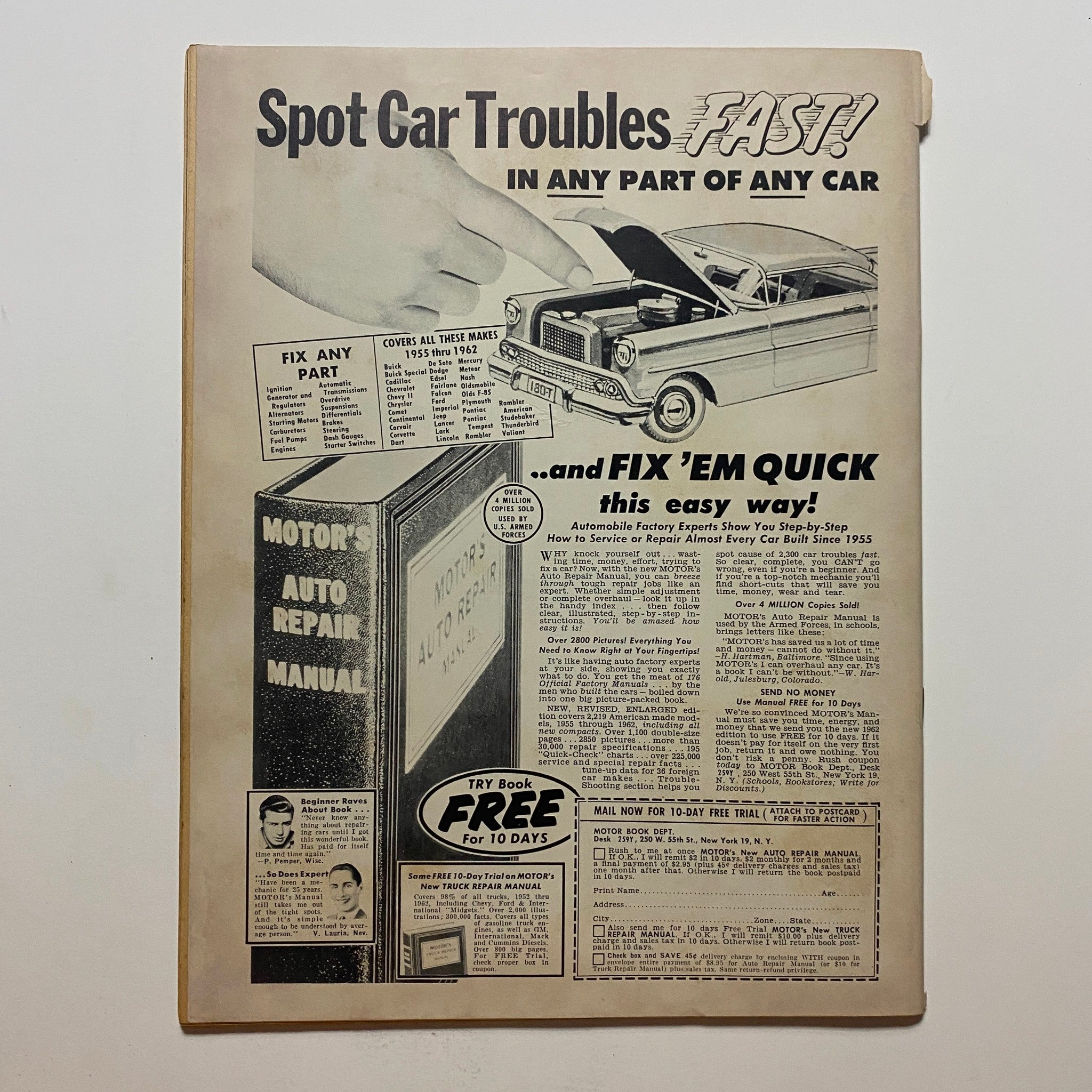 VTG Speed Mechanics Magazine December 1962 Souping The New Ford V8's No Label