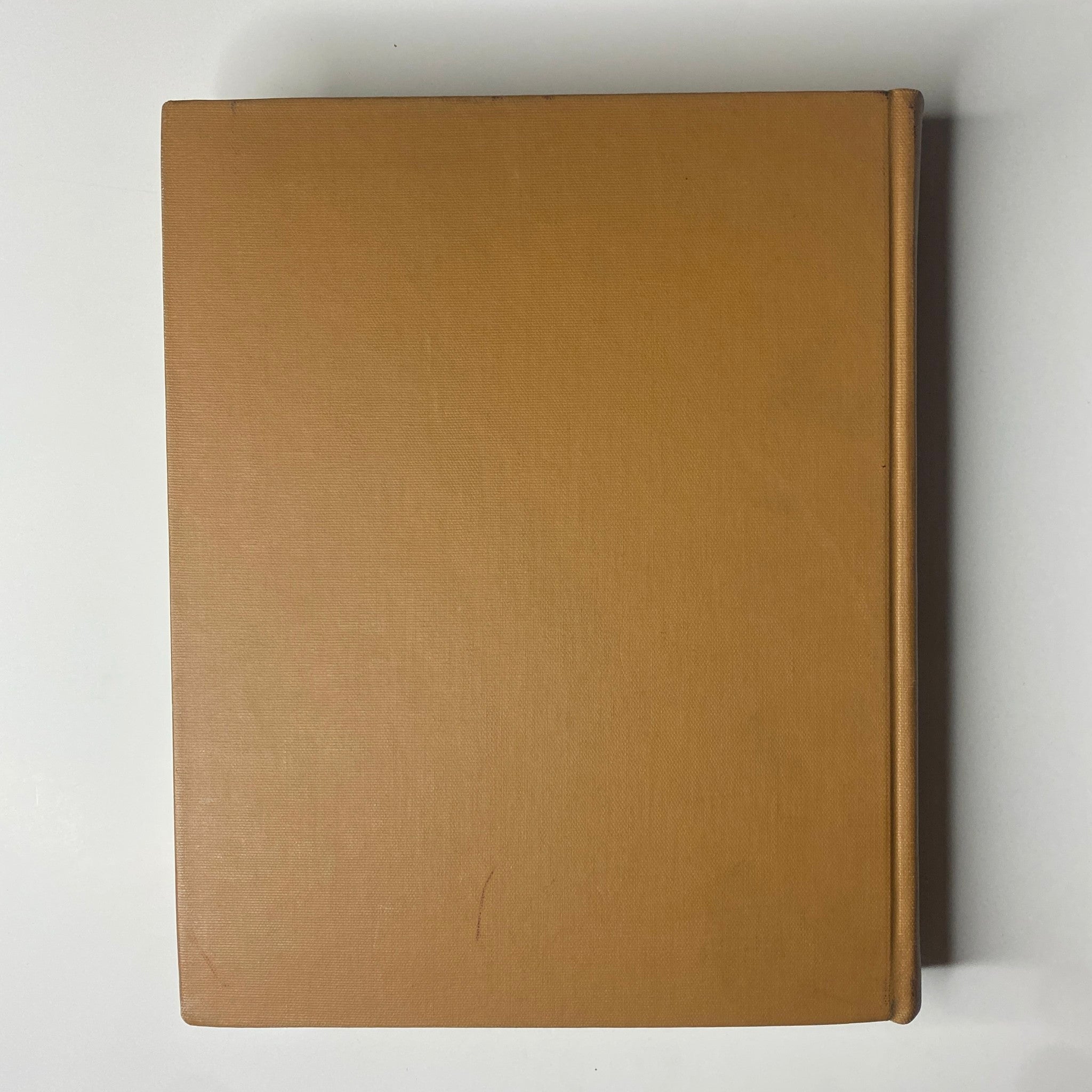 Back cover of The New York Times Library Edition Bound Magazine 1968, showing a plain brown cover.