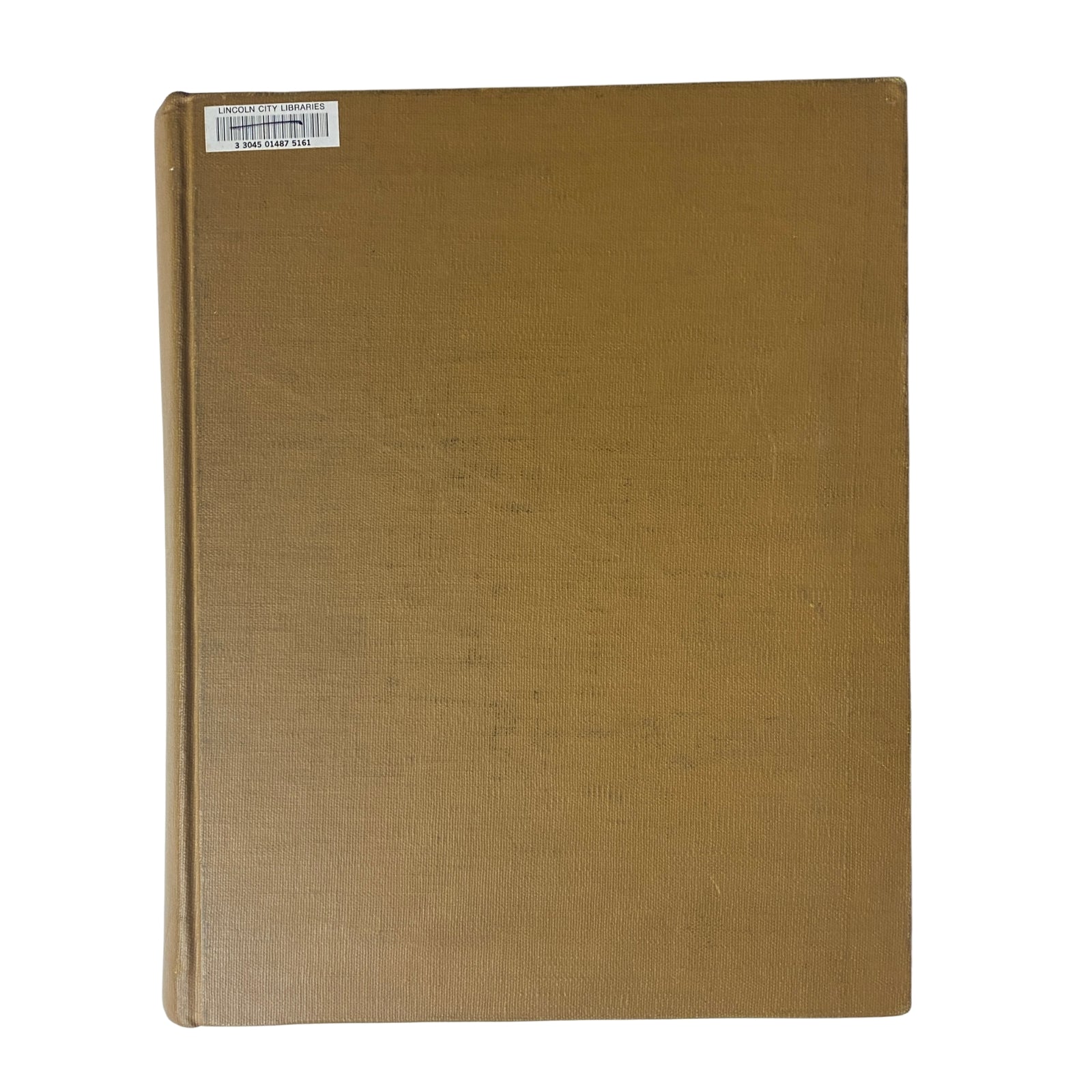 Cover view of The New York Times Library Edition Bound Magazine March - April 1968, showcasing a sturdy, tan hardcover with a library sticker.