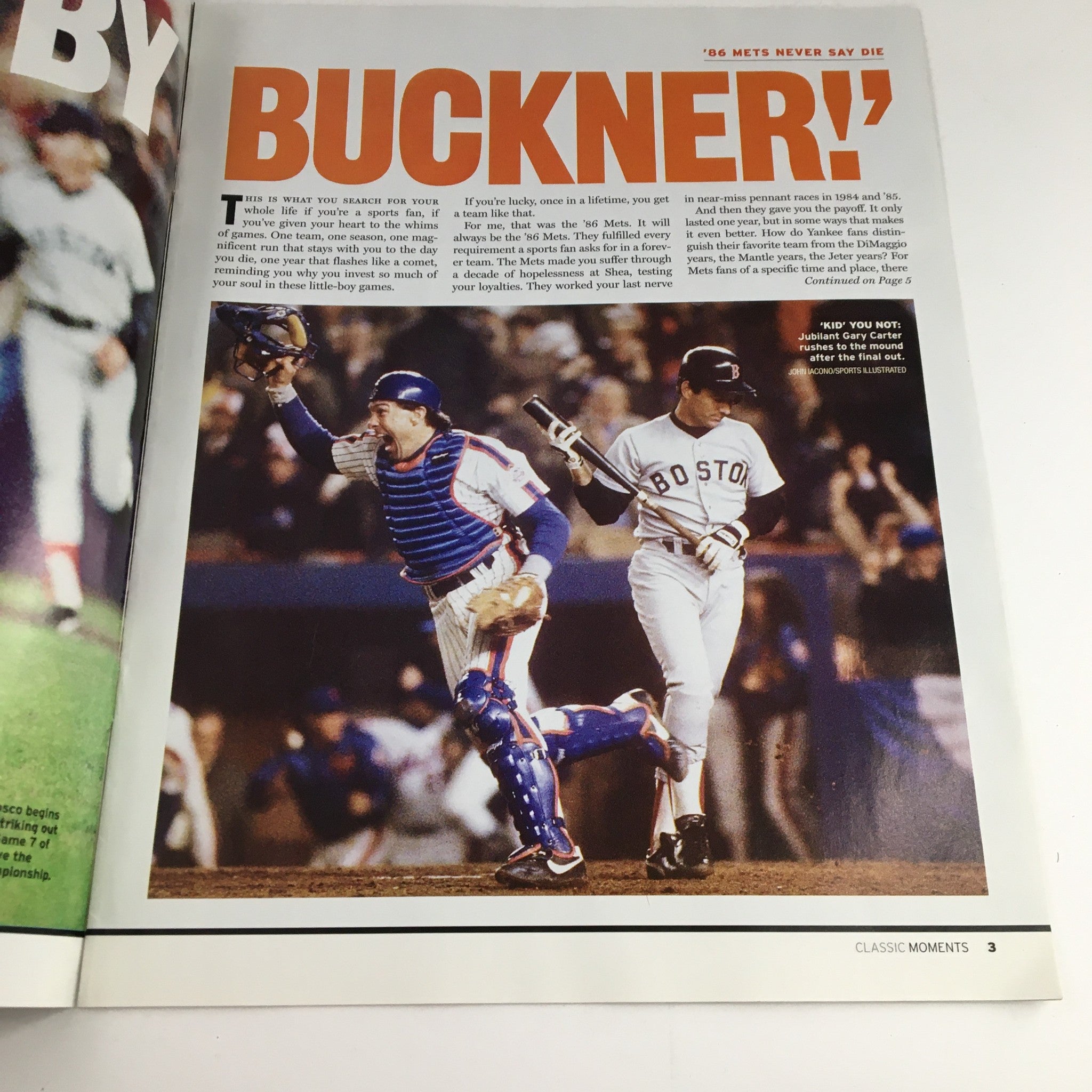 New York Post 2004 #4 Classic Moments In New York Sports History Gary Carter VG