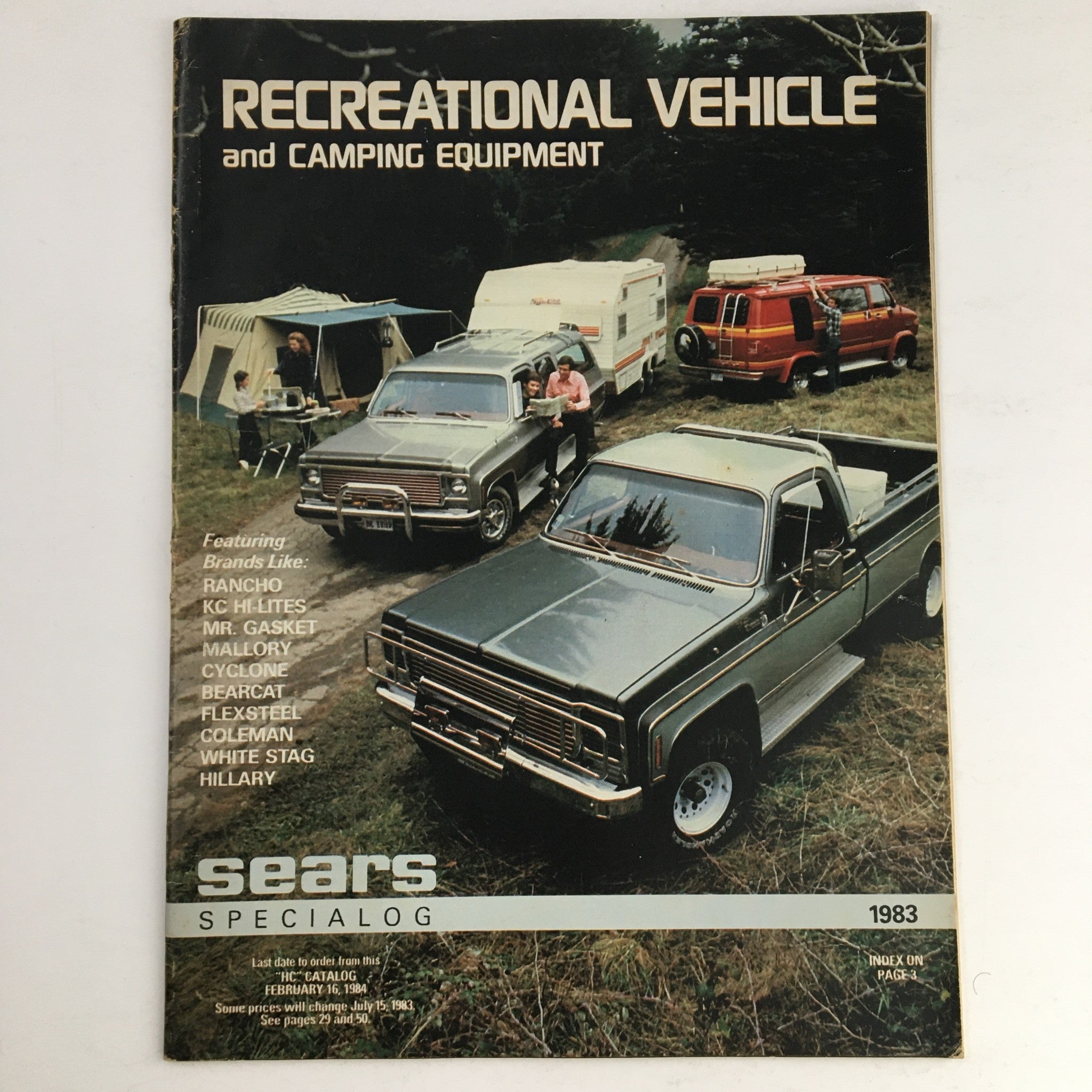 Sears 1983 Recreational Vehicle and Camping Equipment Special Catalog