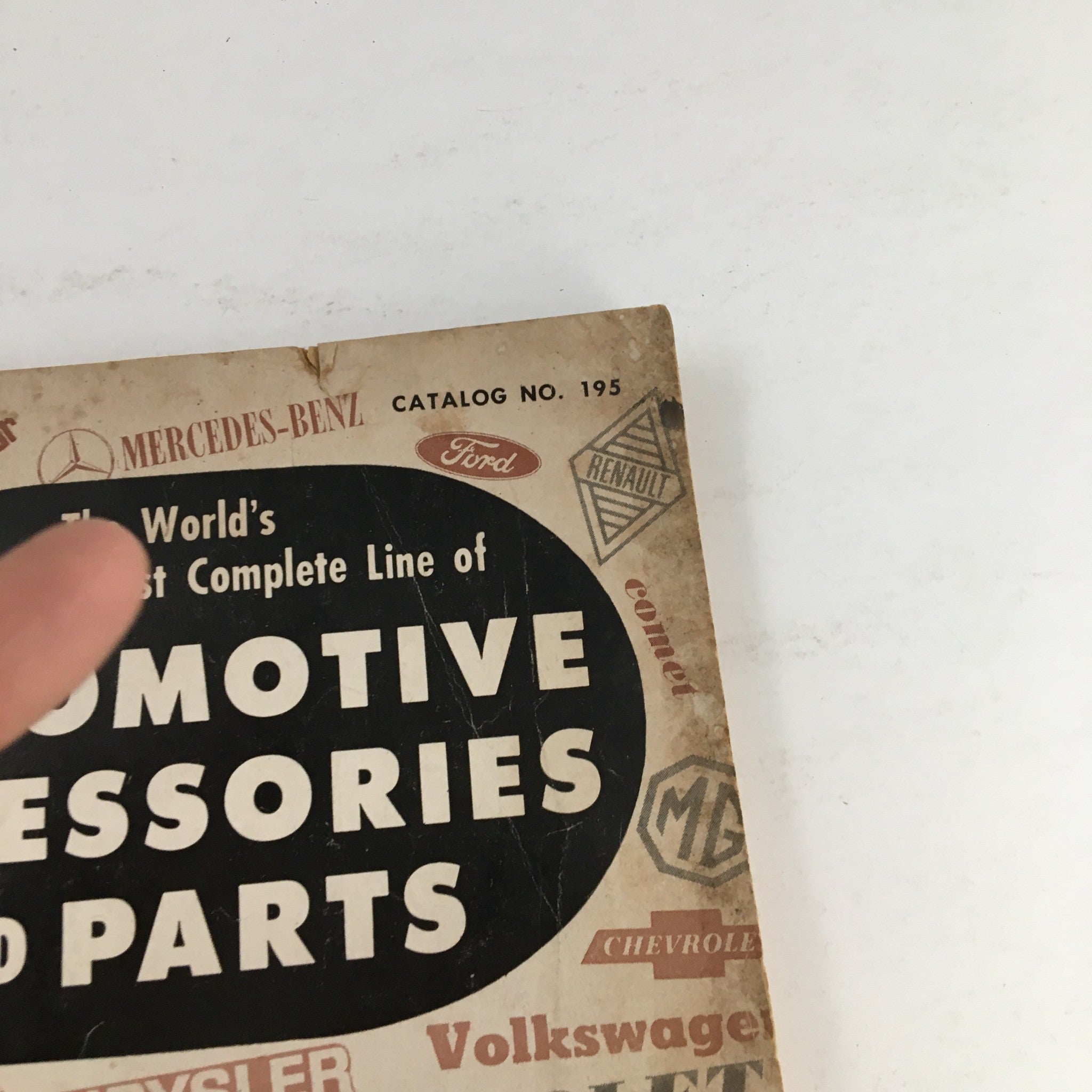 Automotive Accessories and Parts Mercedes Benz Catalog No. 195