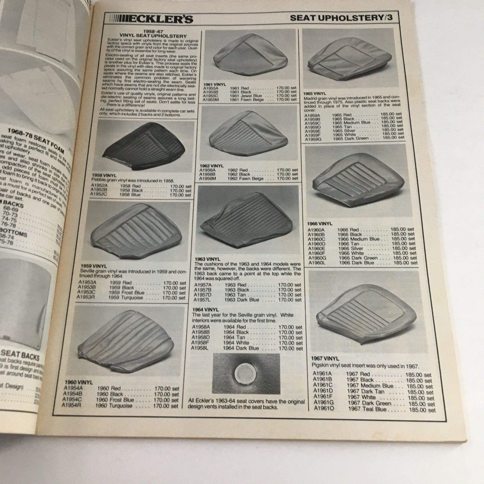 Complete Line of Corvette Parts & Accessories Eckler Corvette Parts 1983 Catalog