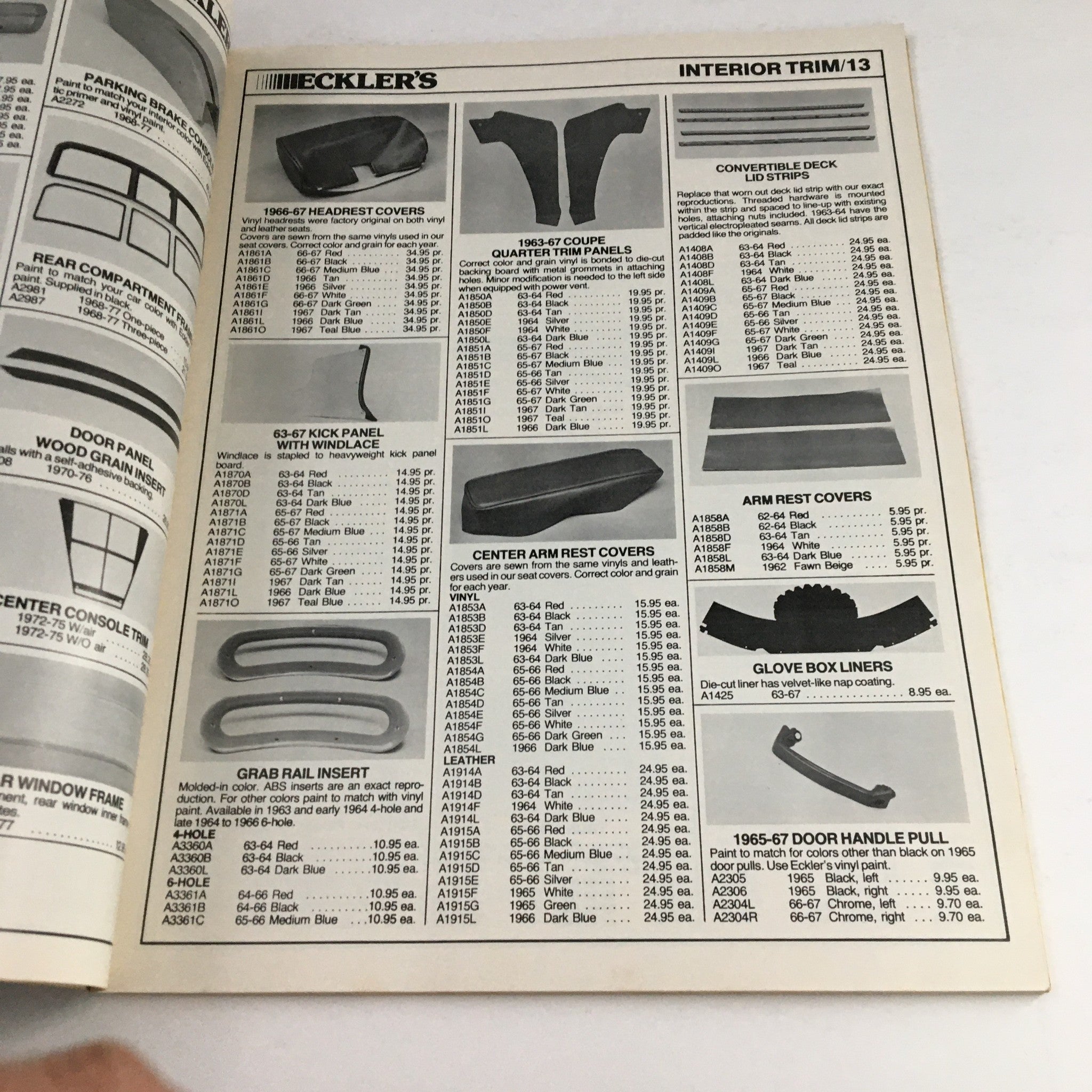 Complete Line of Corvette Parts & Accessories Eckler Corvette Parts 1983 Catalog