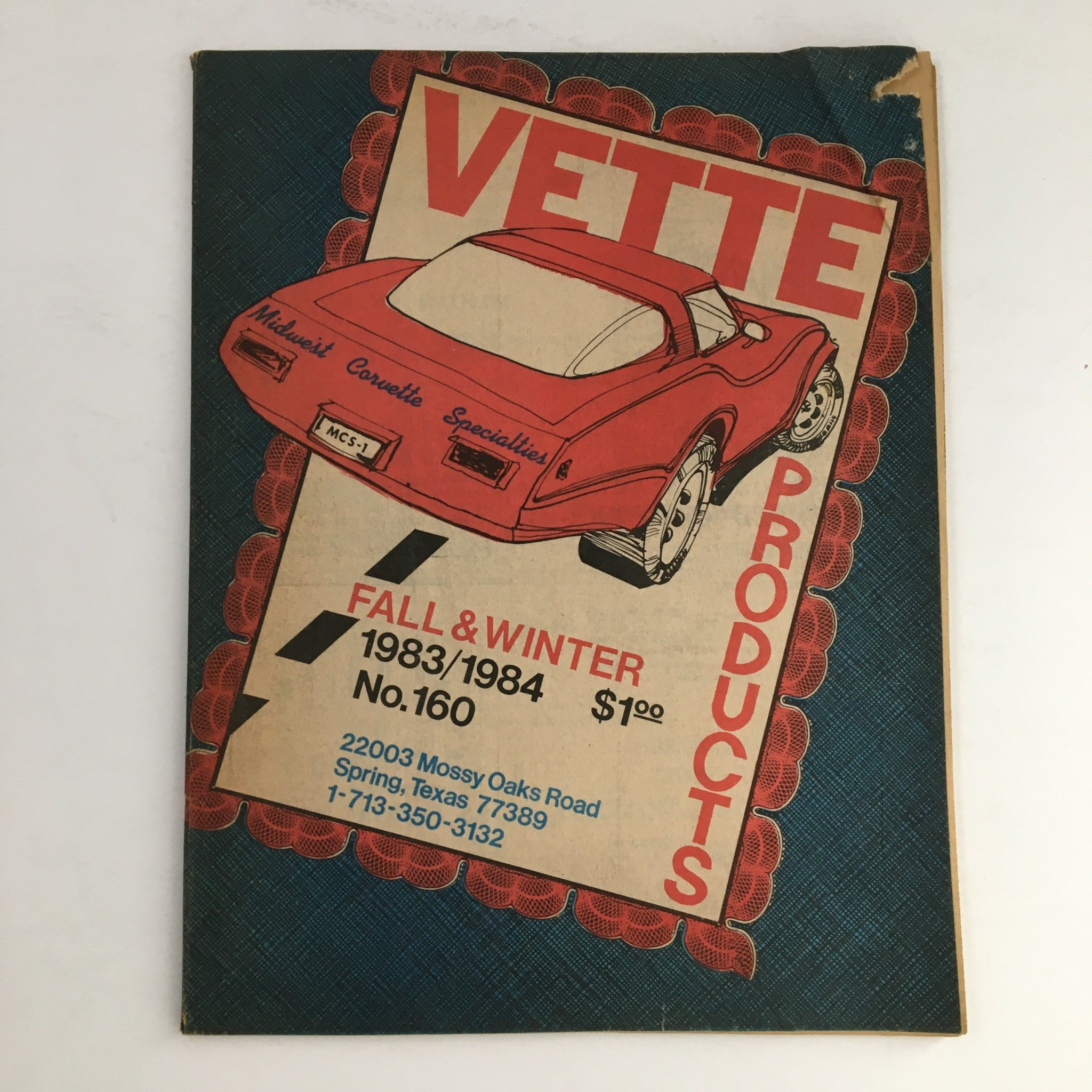 Corvette Products Fall & Winter 1983 1984 No. 160 Catalog