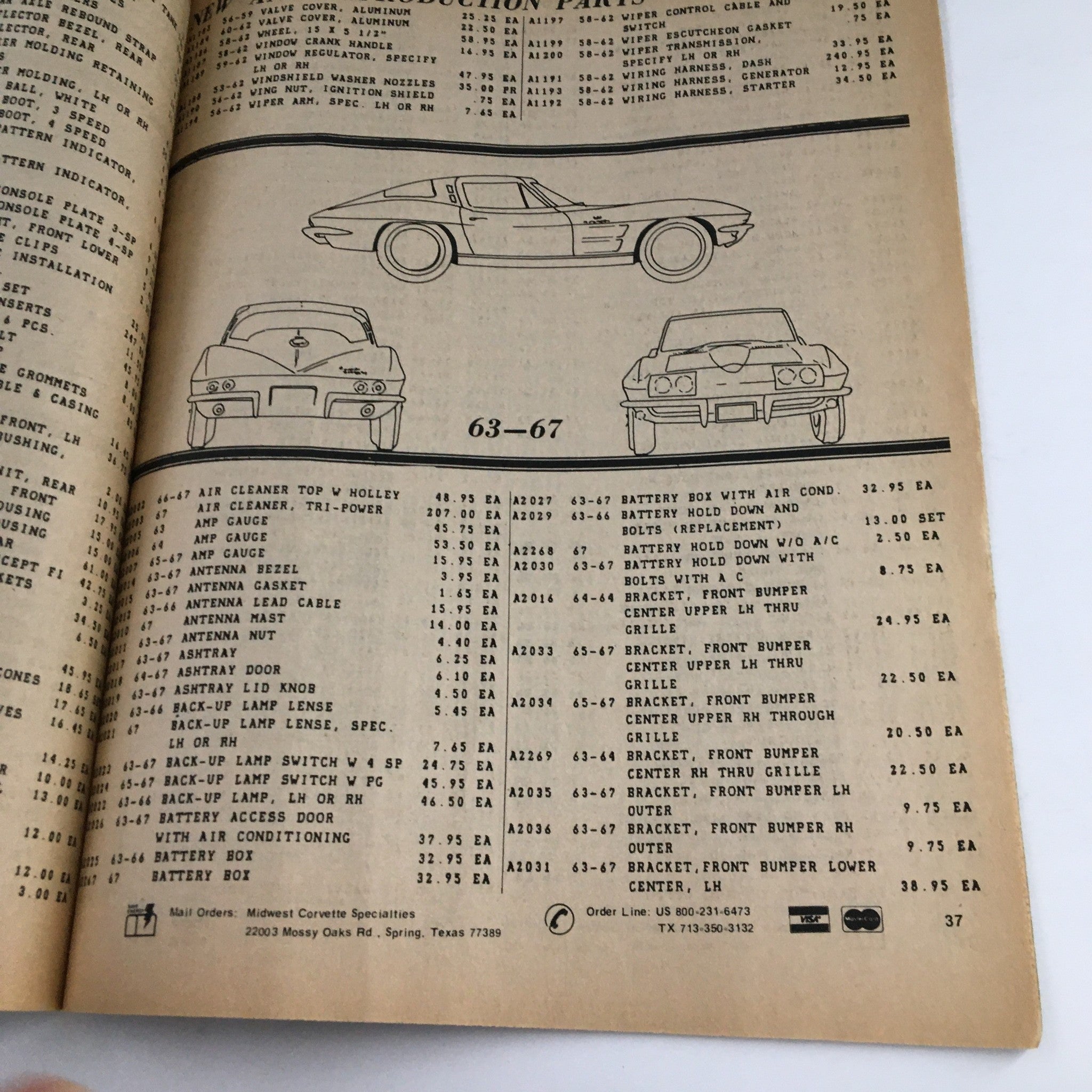 Corvette Products Fall & Winter 1983 1984 No. 160 Catalog