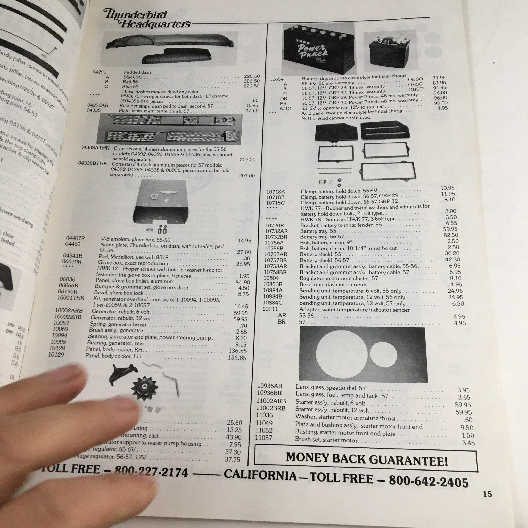 2005 Thunderbirds & Mustang Headquarters Inc. Price Catalog