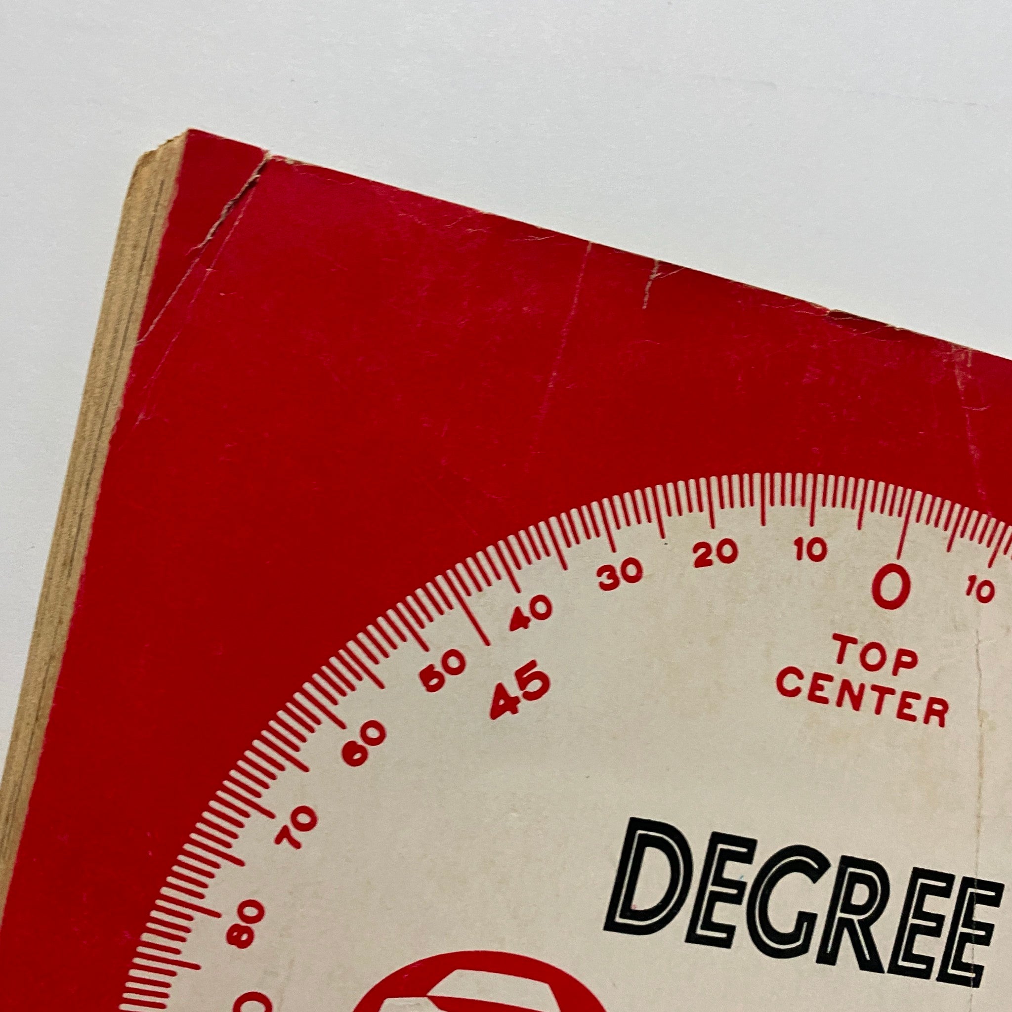 Close-up of Degree Wheel for hot rod applications, featuring measurements and instructions, as part of The Hot Rodder's Manual for Street & Strip 1972-1973 Annual.