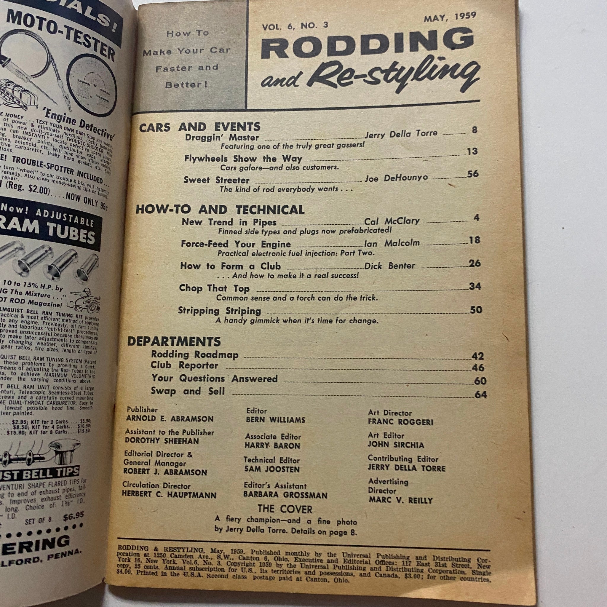 VTG Rodding & Re-Styling Magazine May 1959 Master's Dragmaster No Label