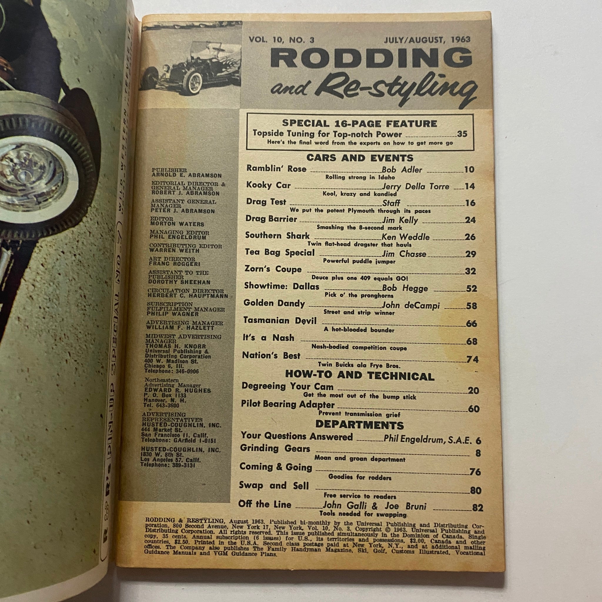 VTG Rodding & Re-Styling Magazine August 1963