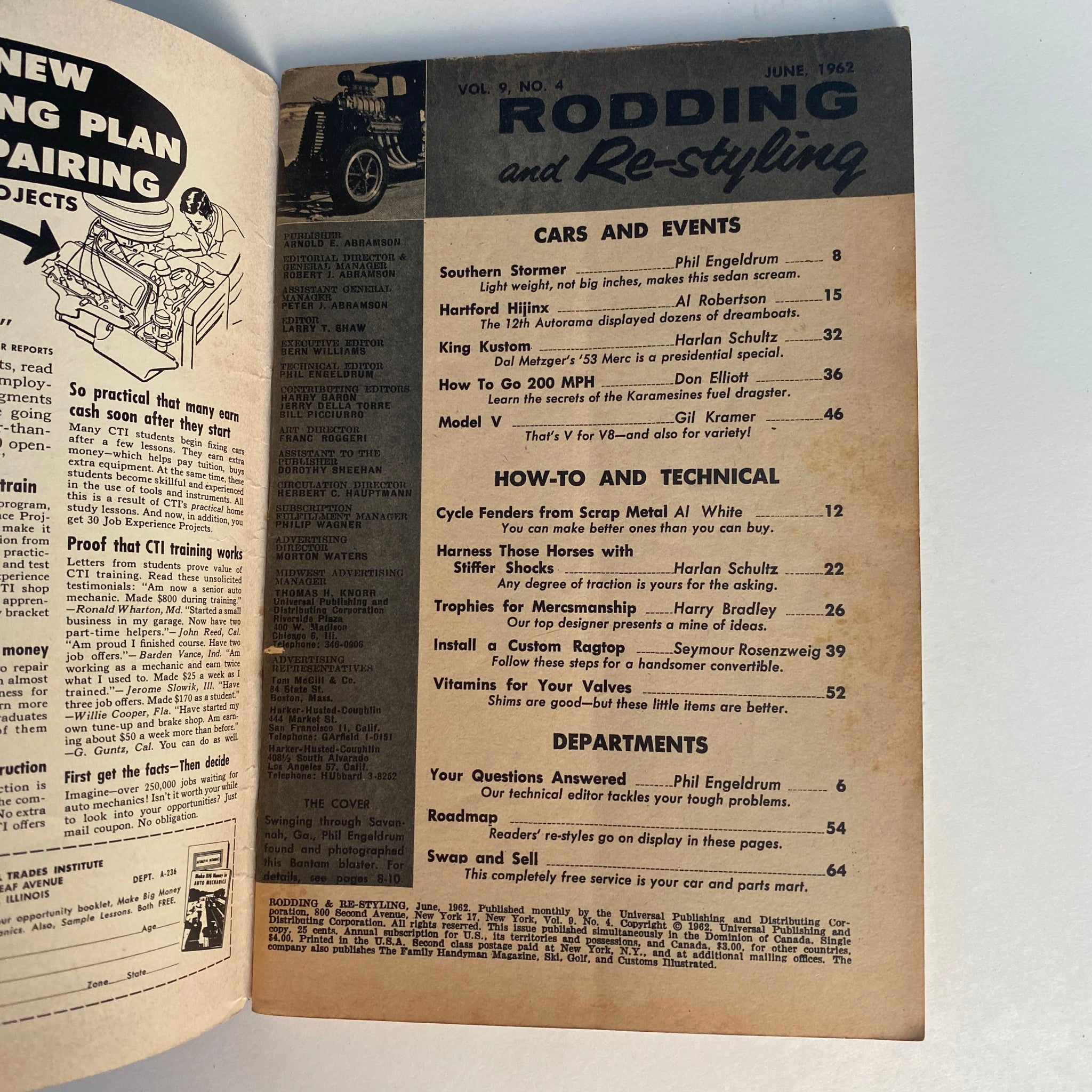 VTG Rodding & Re-Styling Magazine June 1962 Stormer by The Sea No Label