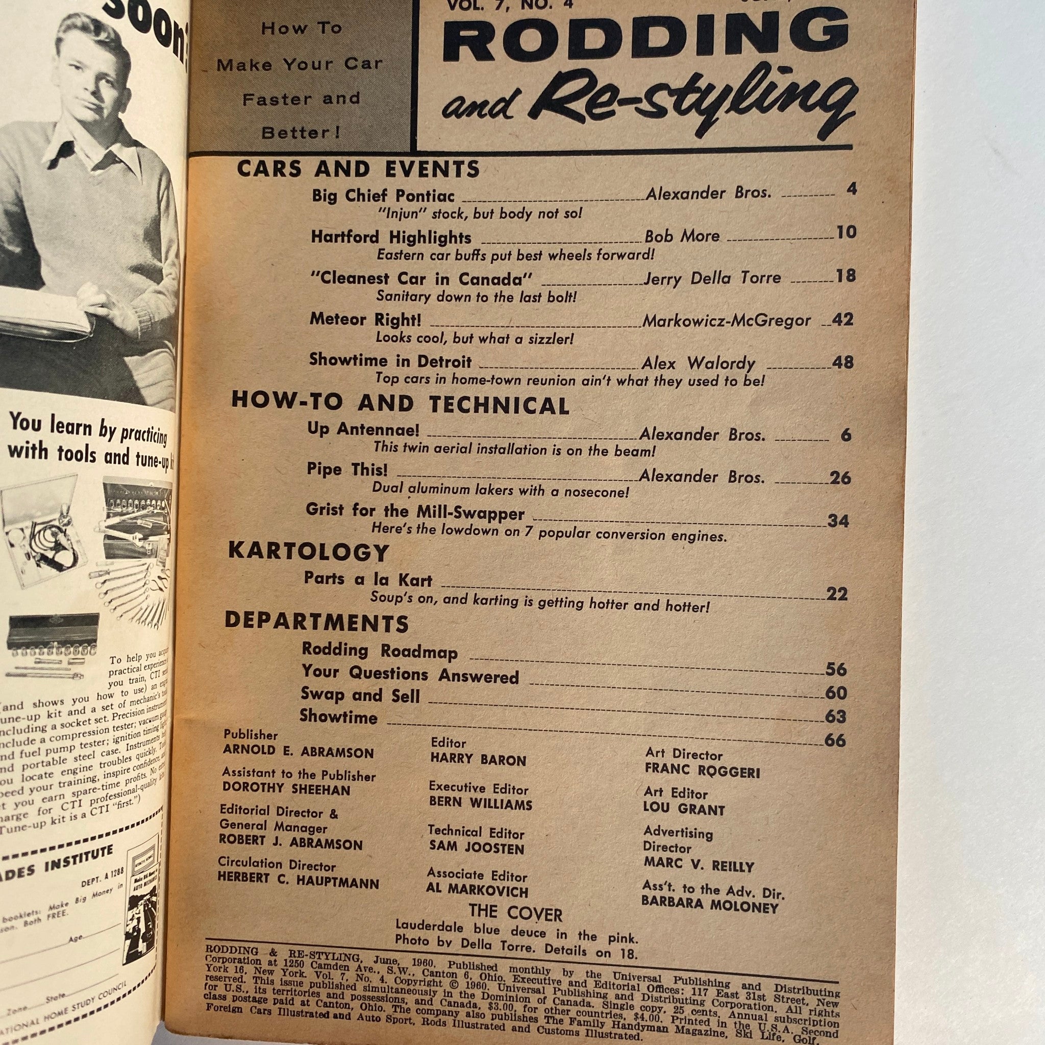 VTG Rodding & Re-Styling Magazine June 1960 Honey of a "B" No Label