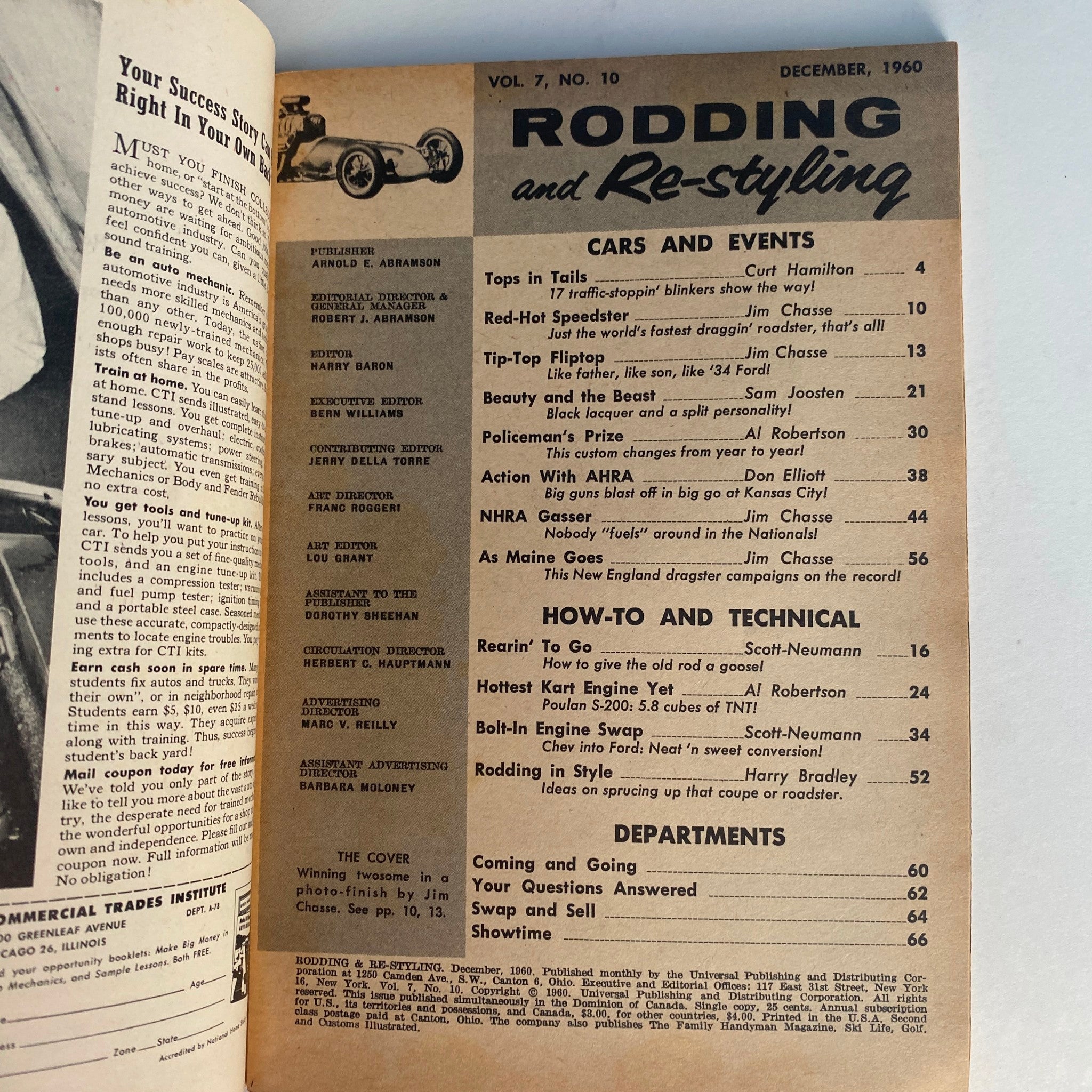 VTG Rodding & Re-Styling Magazine December 1960 Blinker Bonanza No Label