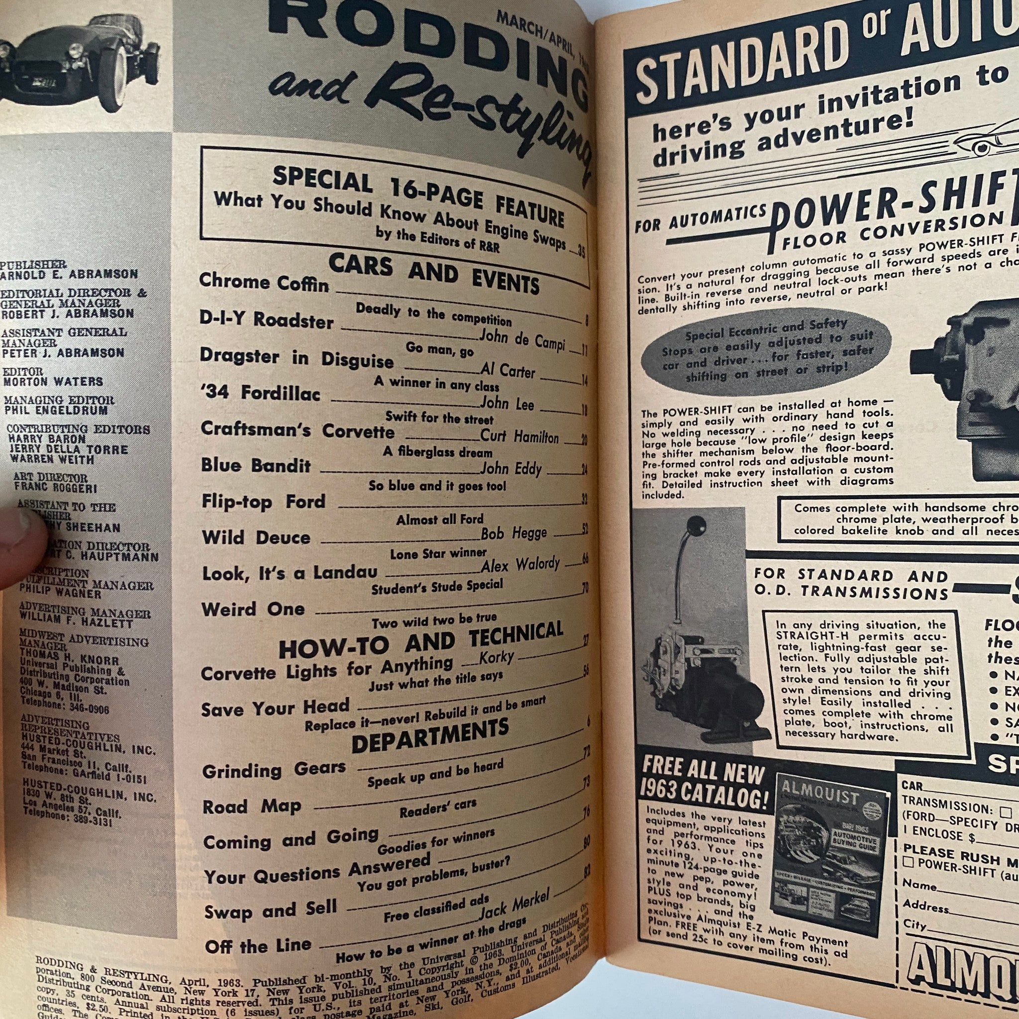 Rodding & Re-Styling Magazine April 1963 Ram-Charger 426 GD Interior No Label