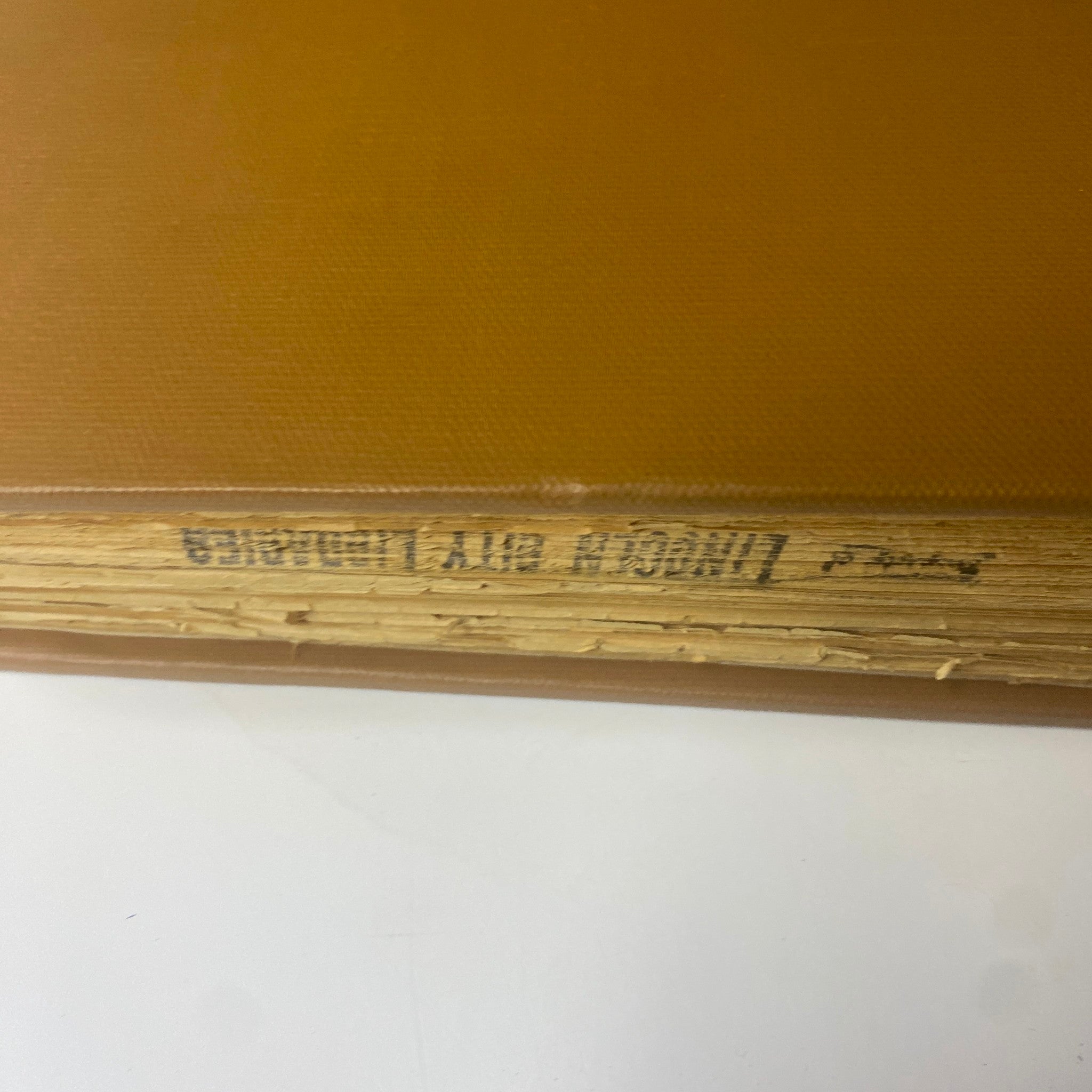 Side view of The New York Times Bound Magazine from 1969, showcasing the binding and condition details with the title partially visible on the spine.