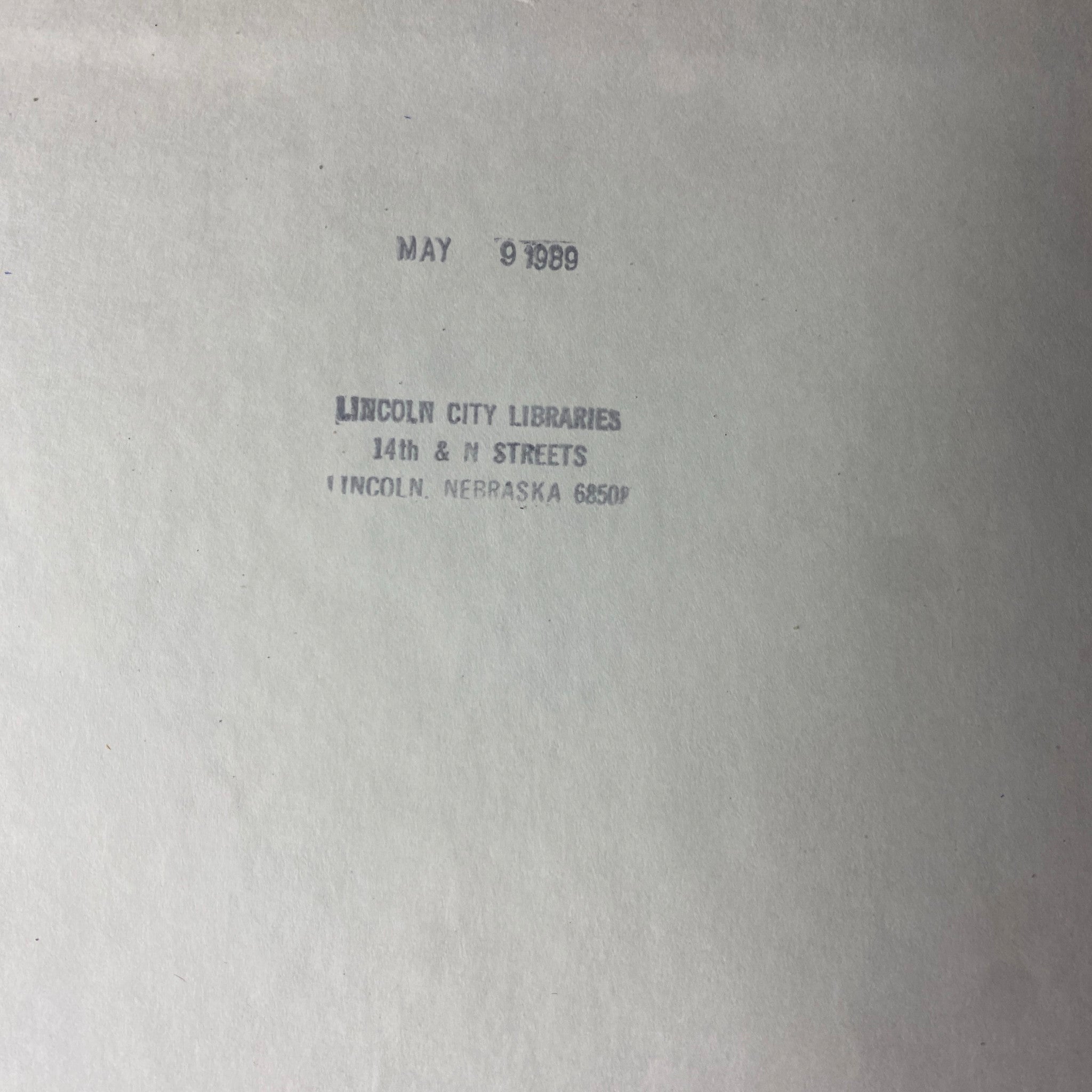 The New York Times Library Edition Bound Magazine 1970 November - December, showing the library stamp for Lincoln City Libraries dated May 9, 1989.