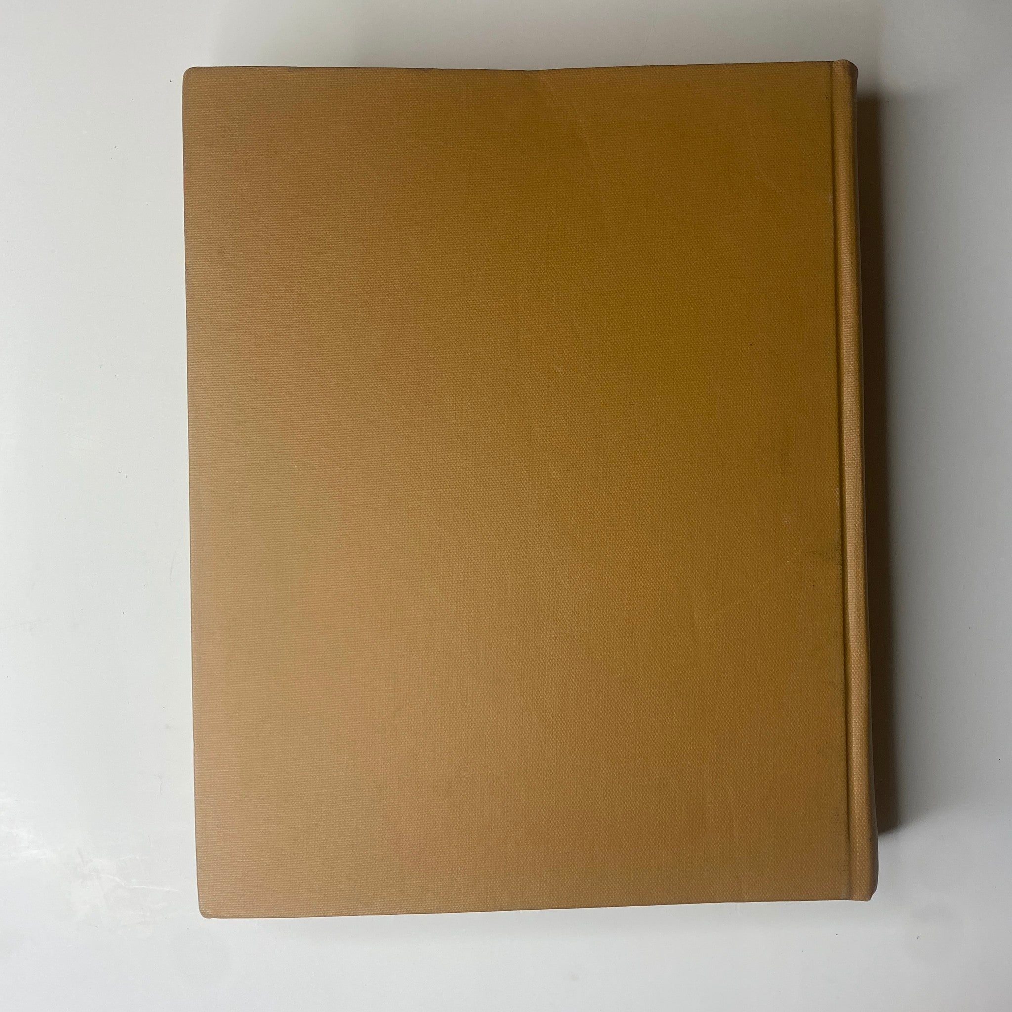Top view of The New York Times Library Edition Bound Magazine 1970 September - October, displaying the smooth surface of the bound edition.