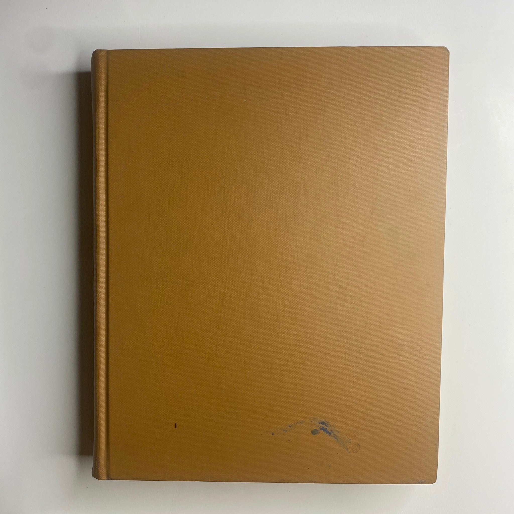 The New York Times Library Edition Bound Magazine 1970 January - February, displaying the back cover, which is plain and features minor wear, indicating its usage as a preserved magazine.
