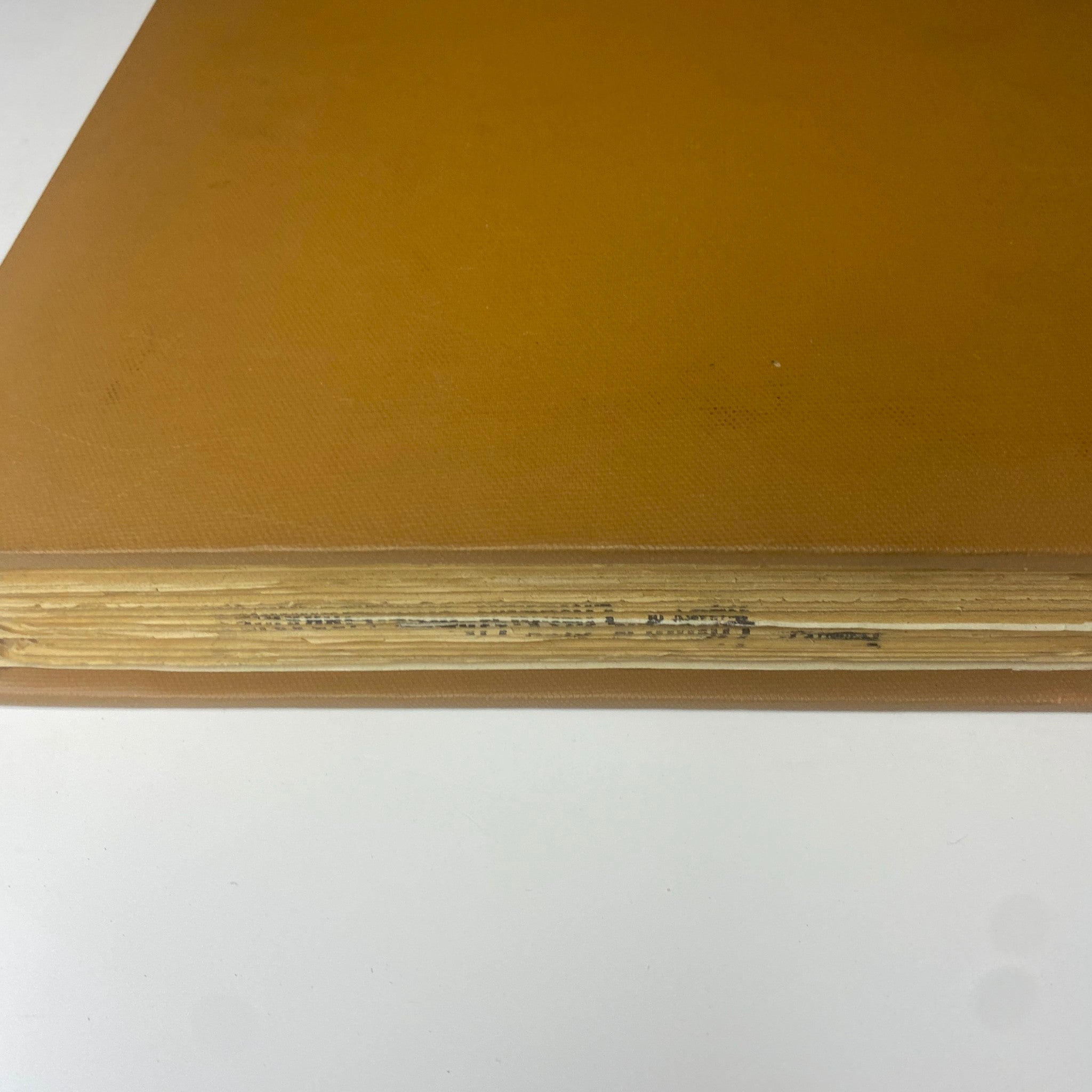 Close-up of the spine of The New York Times Library Edition Bound Magazine for January - February 1970, showcasing the aged appearance and the stamp 'Property of The Lincoln City Libraries, Lincoln, Nebraska.'