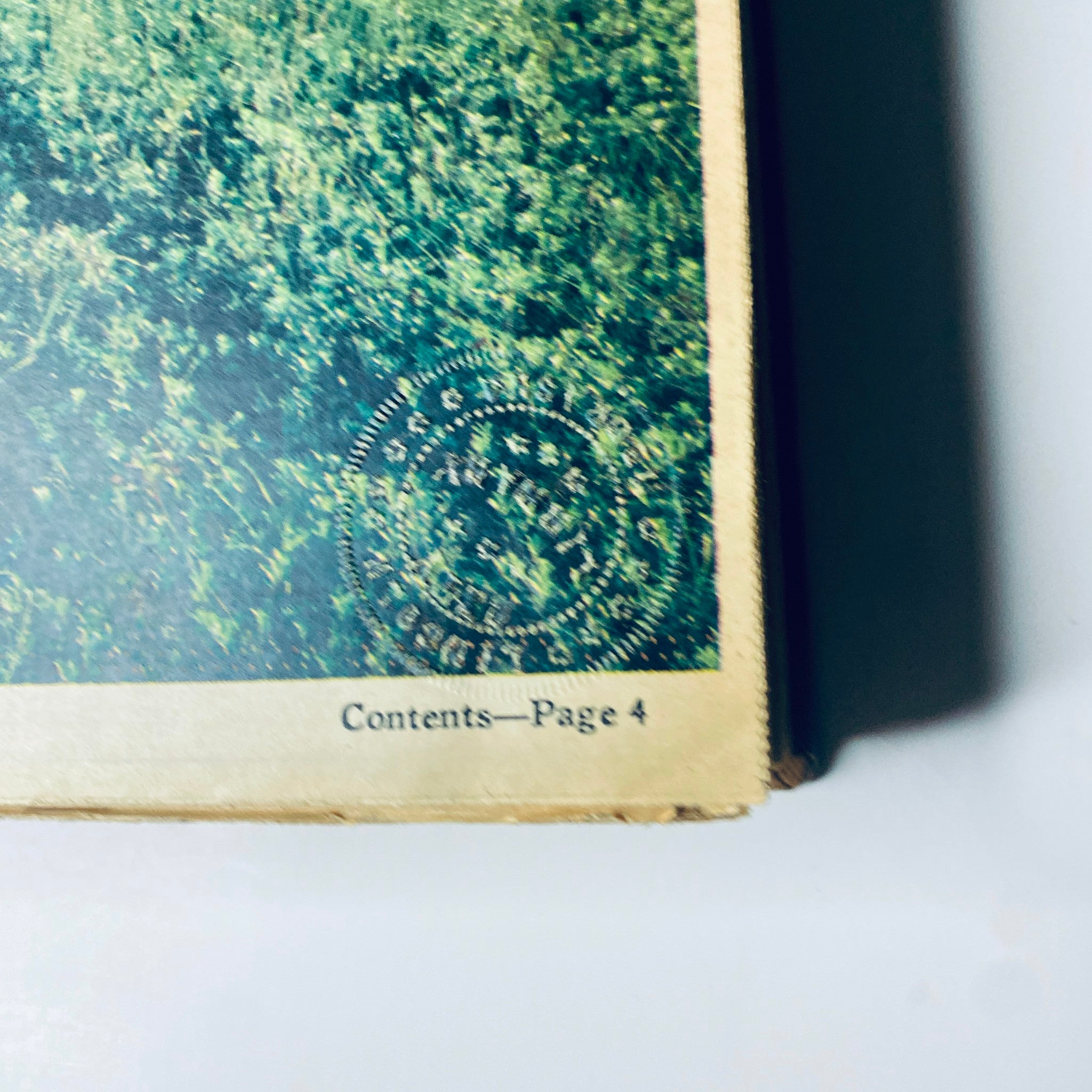 Close-up of the contents page from The New York Times Library Edition Bound Magazine dated September 5, 1971, with a library ownership stamp.
