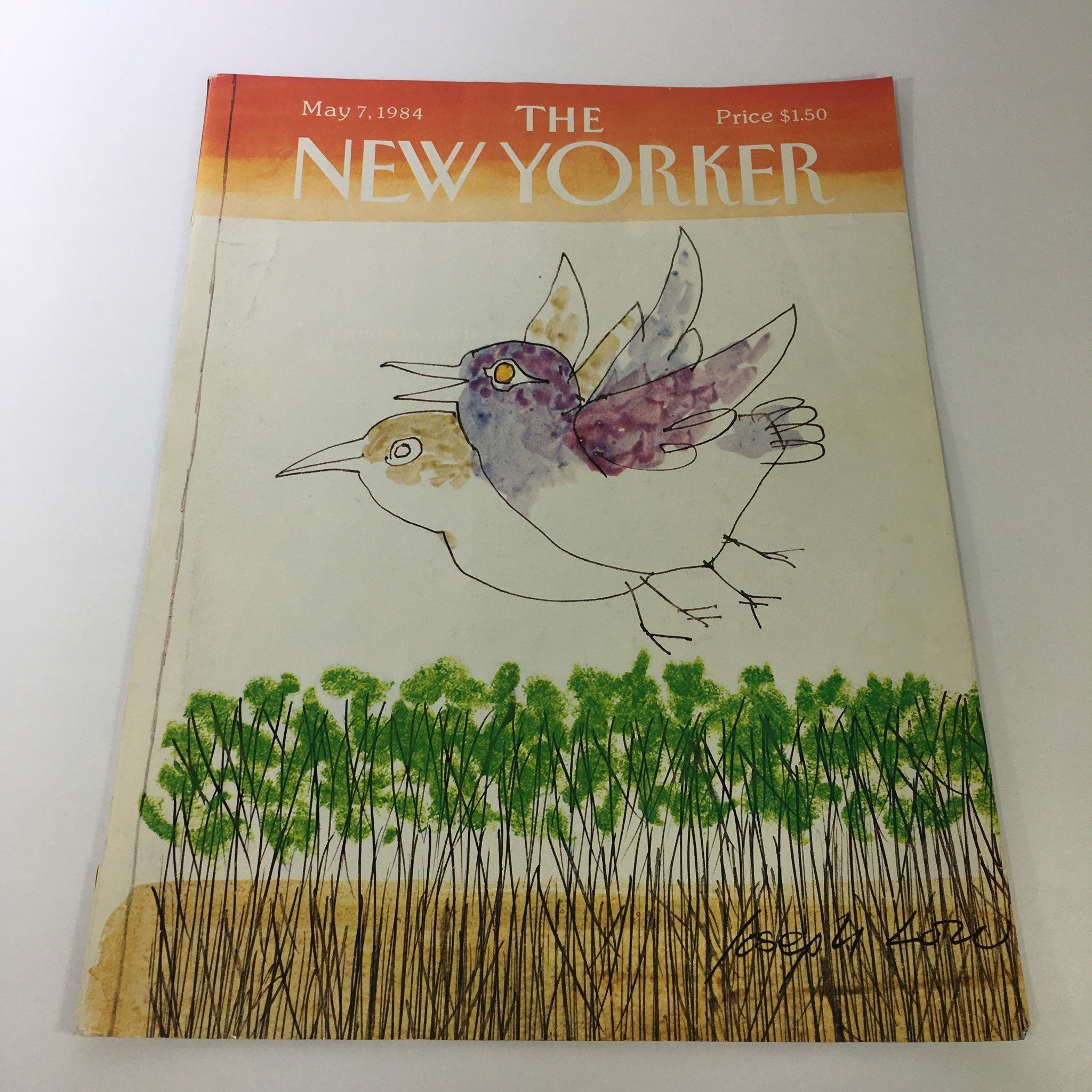 COVER ONLY - The New Yorker Magazine May 7 1984 - Joseph Low