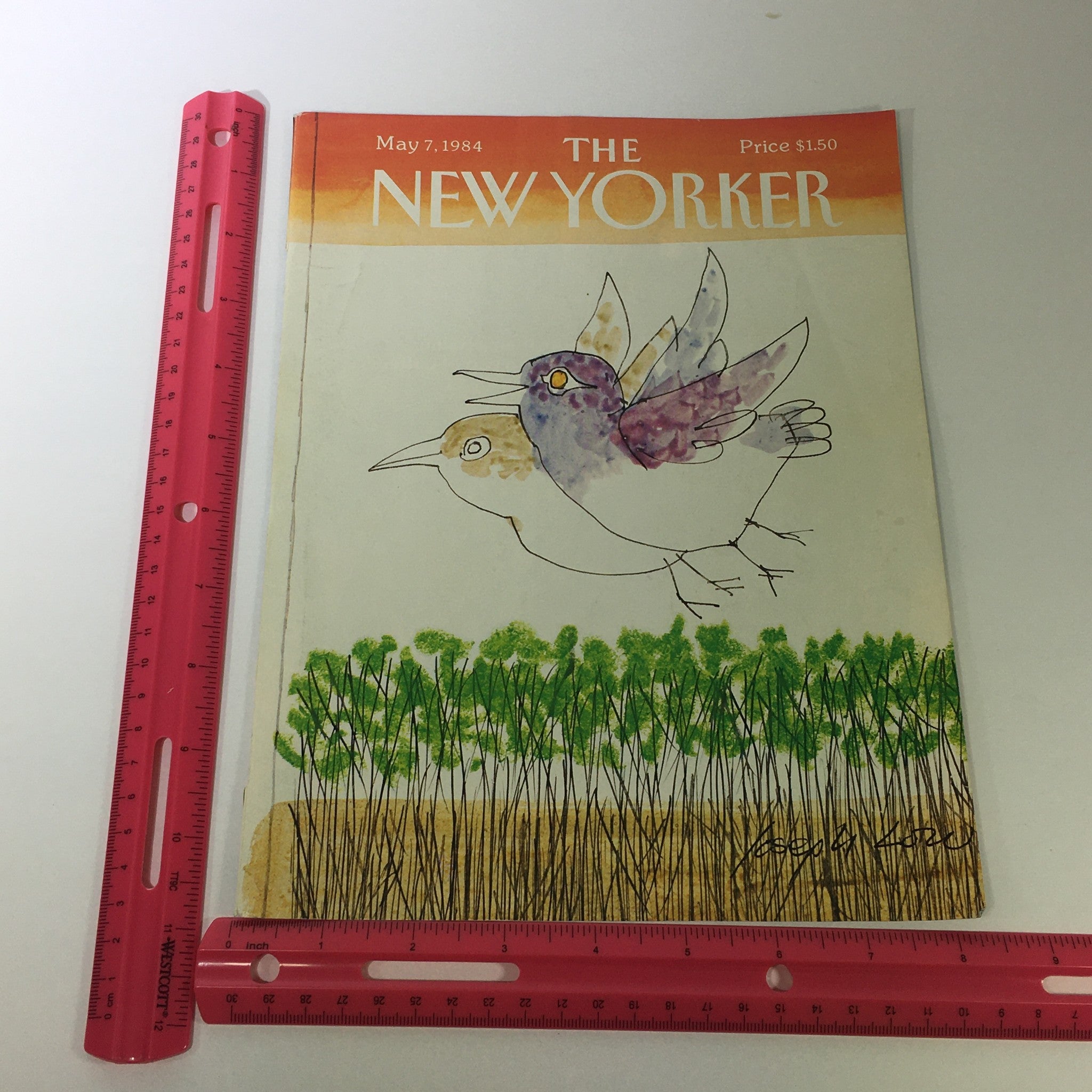 COVER ONLY - The New Yorker Magazine May 7 1984 - Joseph Low