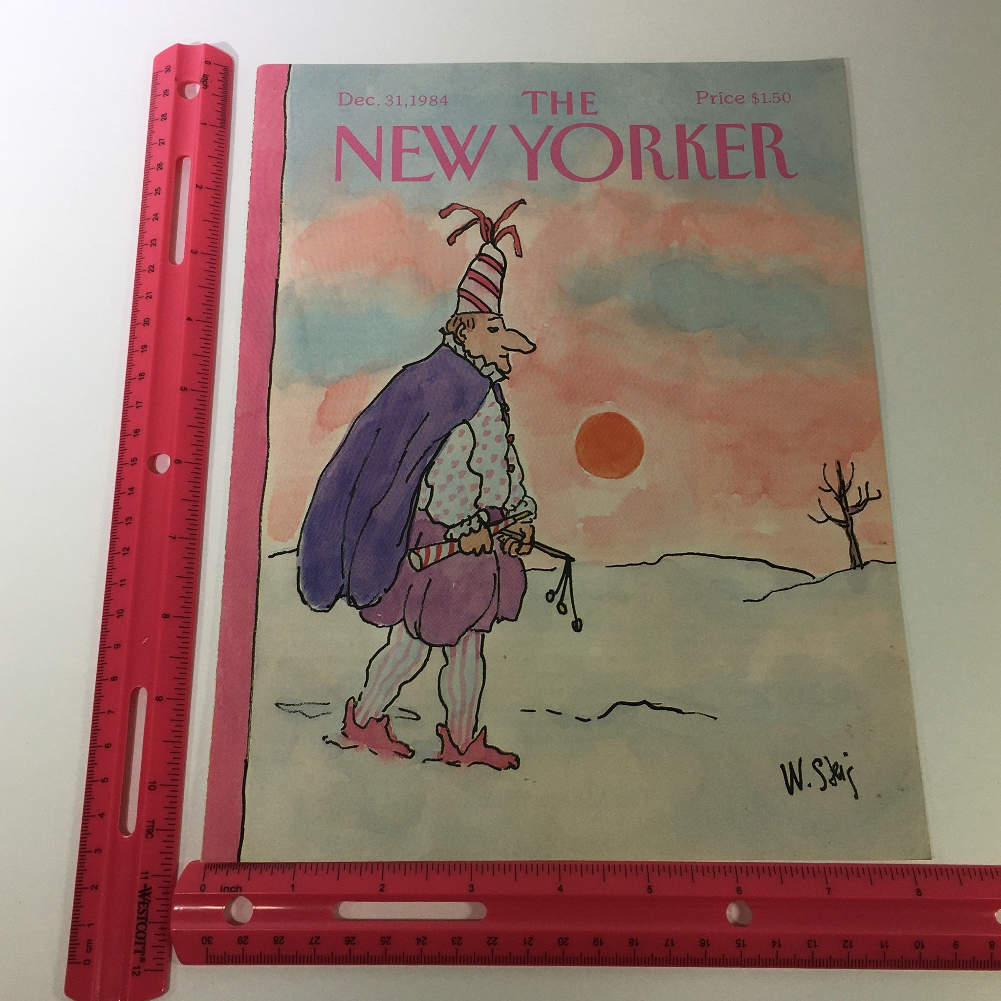 COVER ONLY - The New Yorker Magazine December 31 1984 - William Steig