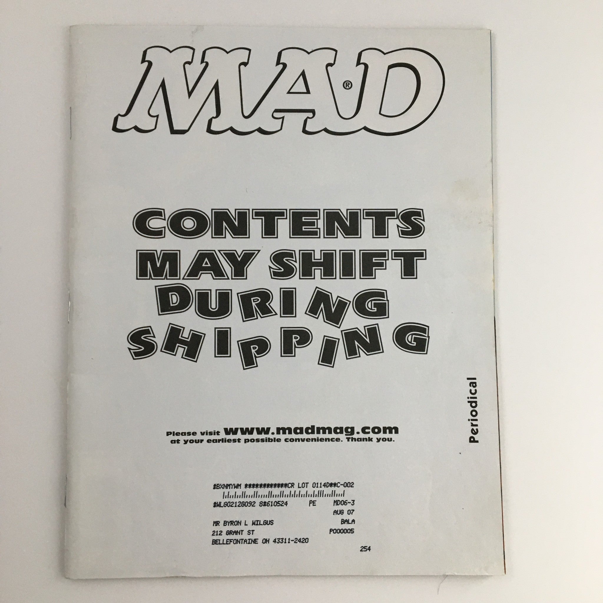 Mad Magazine June 2004 #442 Shrek & Martha S. Very Fine VF 8.0 Subscription Copy