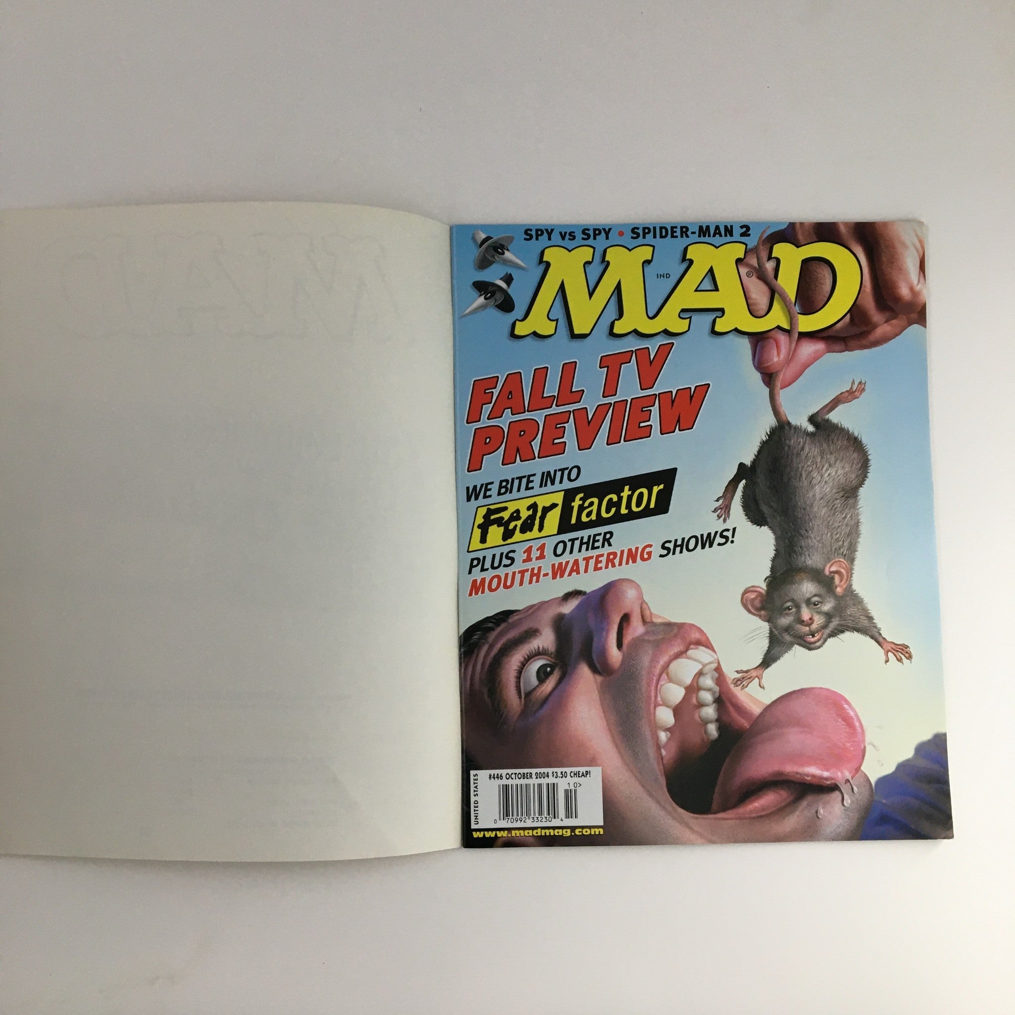 Mad Magazine October 2004 #446 Fear Factor Very Fine VF 8.0 Subscription Copy