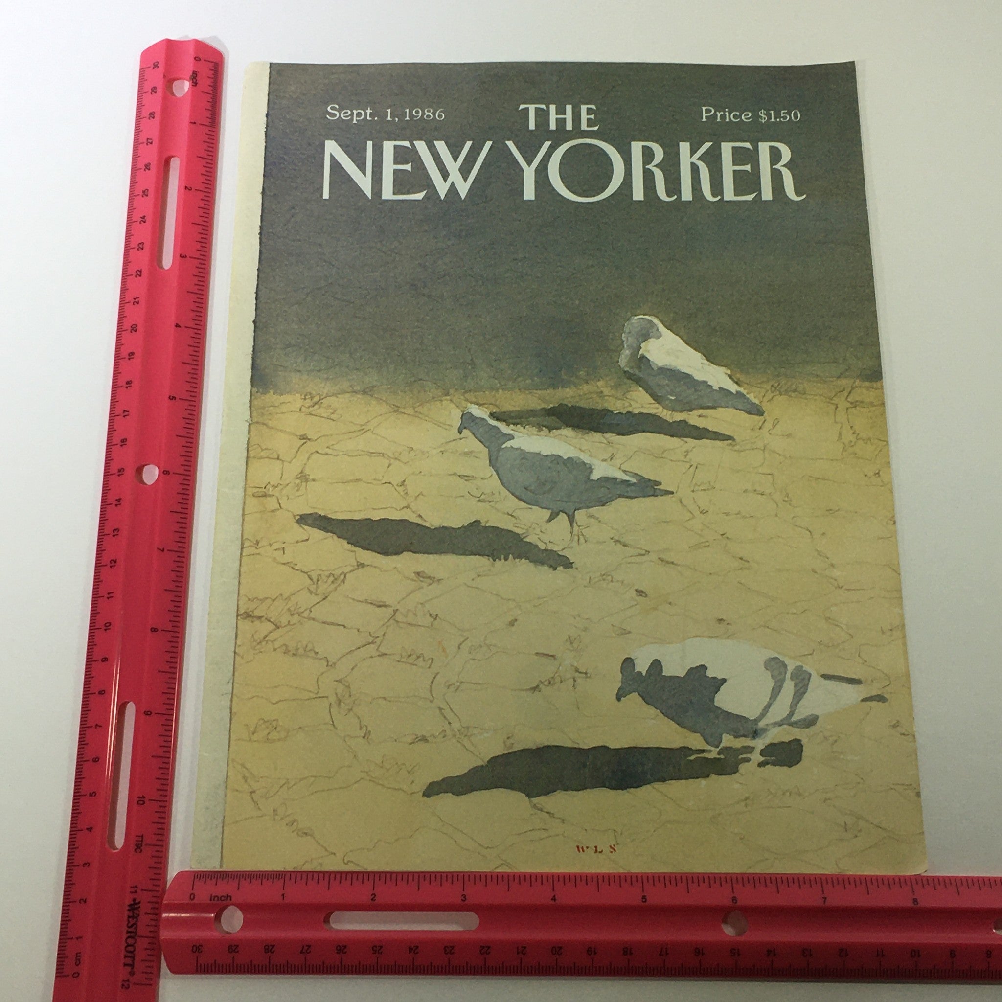 COVER ONLY - The New Yorker Magazine September 1 1986 - Whitney Lee Savage