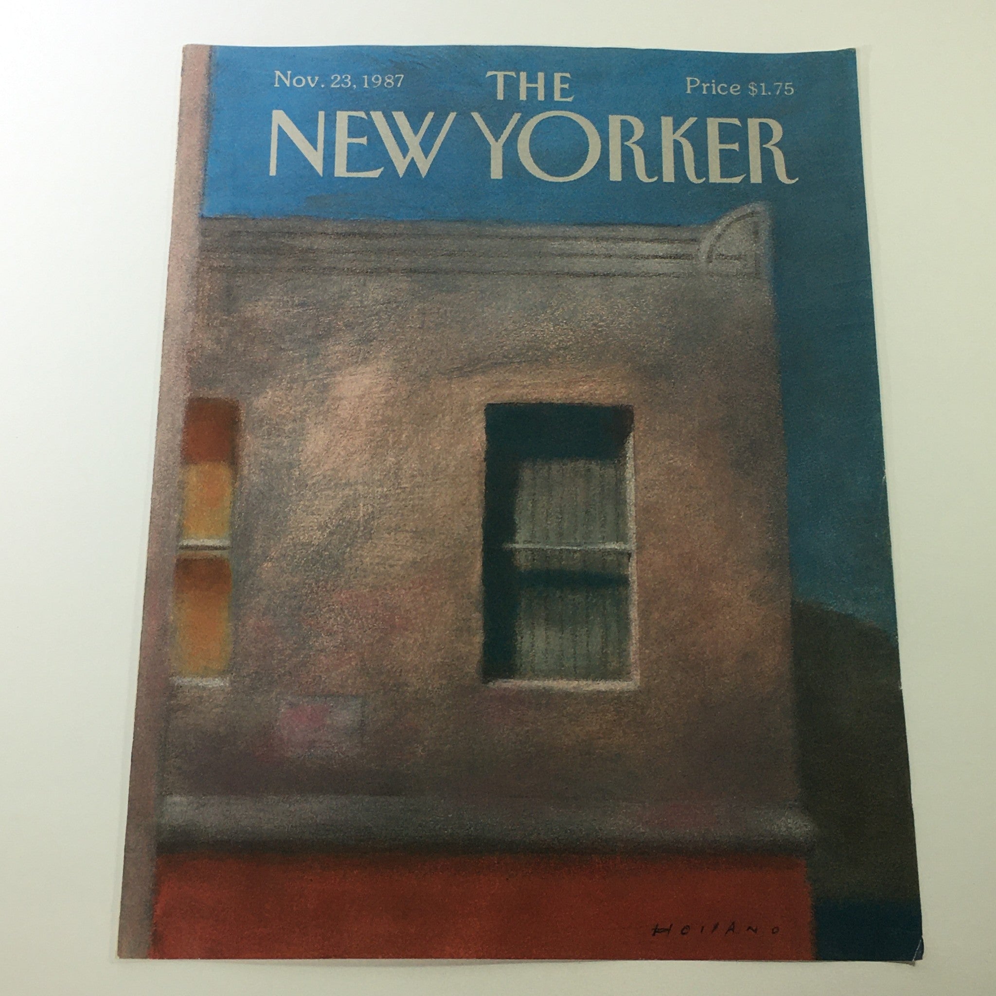 COVER ONLY - The New Yorker Magazine November 23 1987 - Brad Holland