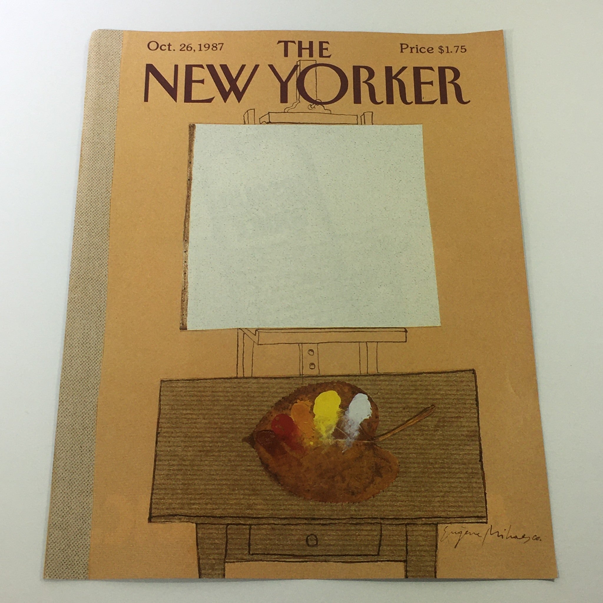 COVER ONLY - The New Yorker Magazine October 26 1987 - Eugene Mihaesco