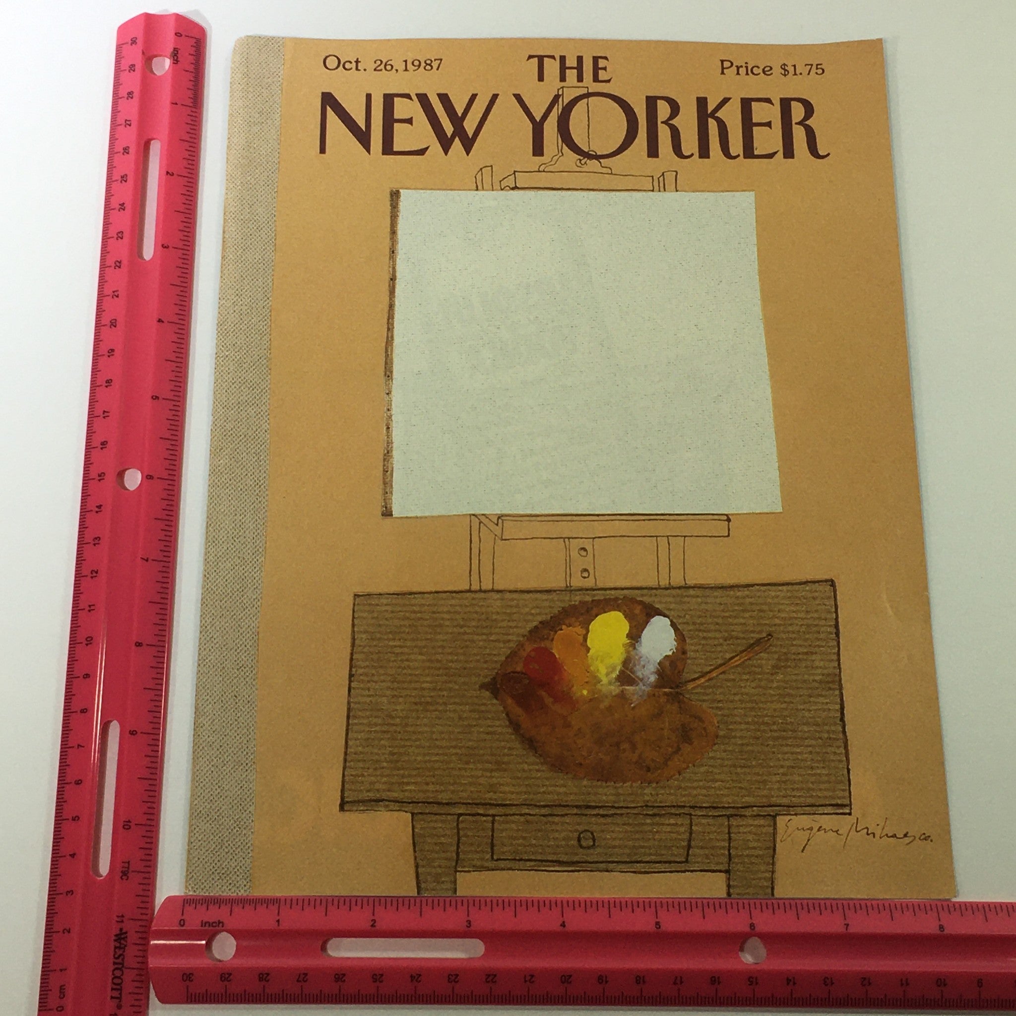 COVER ONLY - The New Yorker Magazine October 26 1987 - Eugene Mihaesco