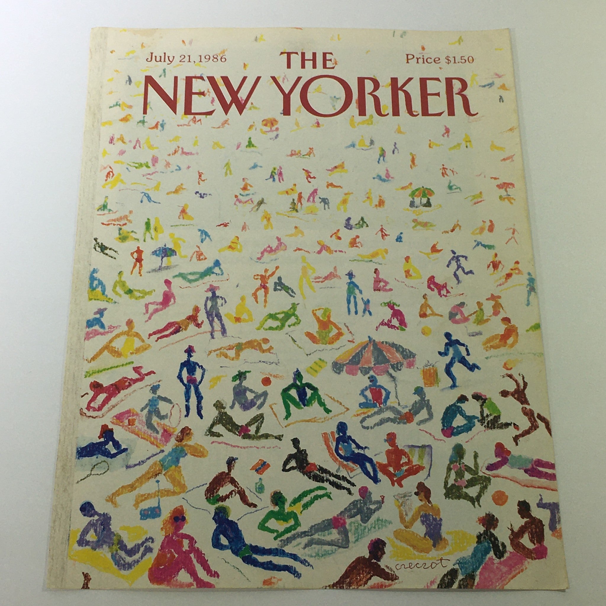 COVER ONLY - The New Yorker Magazine July 21 1986 - Andrej Czeczot