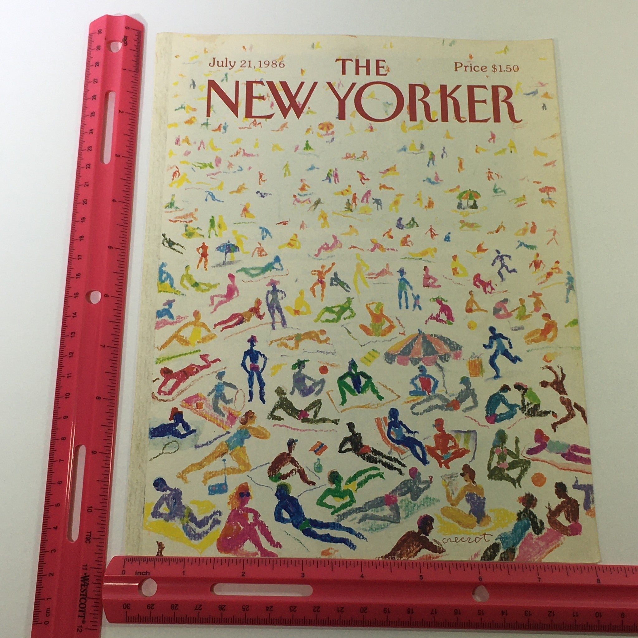 COVER ONLY - The New Yorker Magazine July 21 1986 - Andrej Czeczot